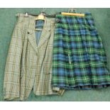 Ladies skirt suit, made by tailor JA Wimpenny of Huddersfield