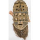 Tribal Art. A Grebo Bodio mask from Liberia, early to mid 20thC., 46cm high overallProvenance: Sylla