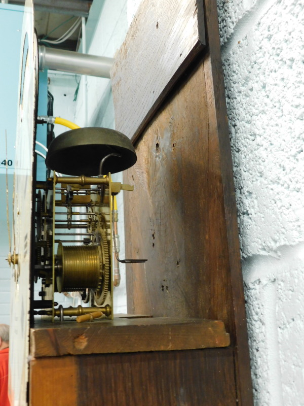 D. Humphrey, Machynlleth. An early to mid 19thC longcase clock, the painted arch dial with revolving - Bild 3 aus 4