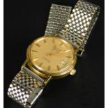 A gentleman's Longines Conquest Automatic gold plated wristwatch, with date, replacement stainless