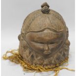 Tribal Art. A Mende Bundu initiation helmet from Siera Leone, early to mid 20thCProvenance: Sylla