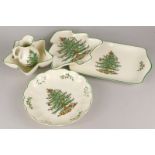 Various items of Spode Christmas tree pattern ware, to include a shaped dish etc.