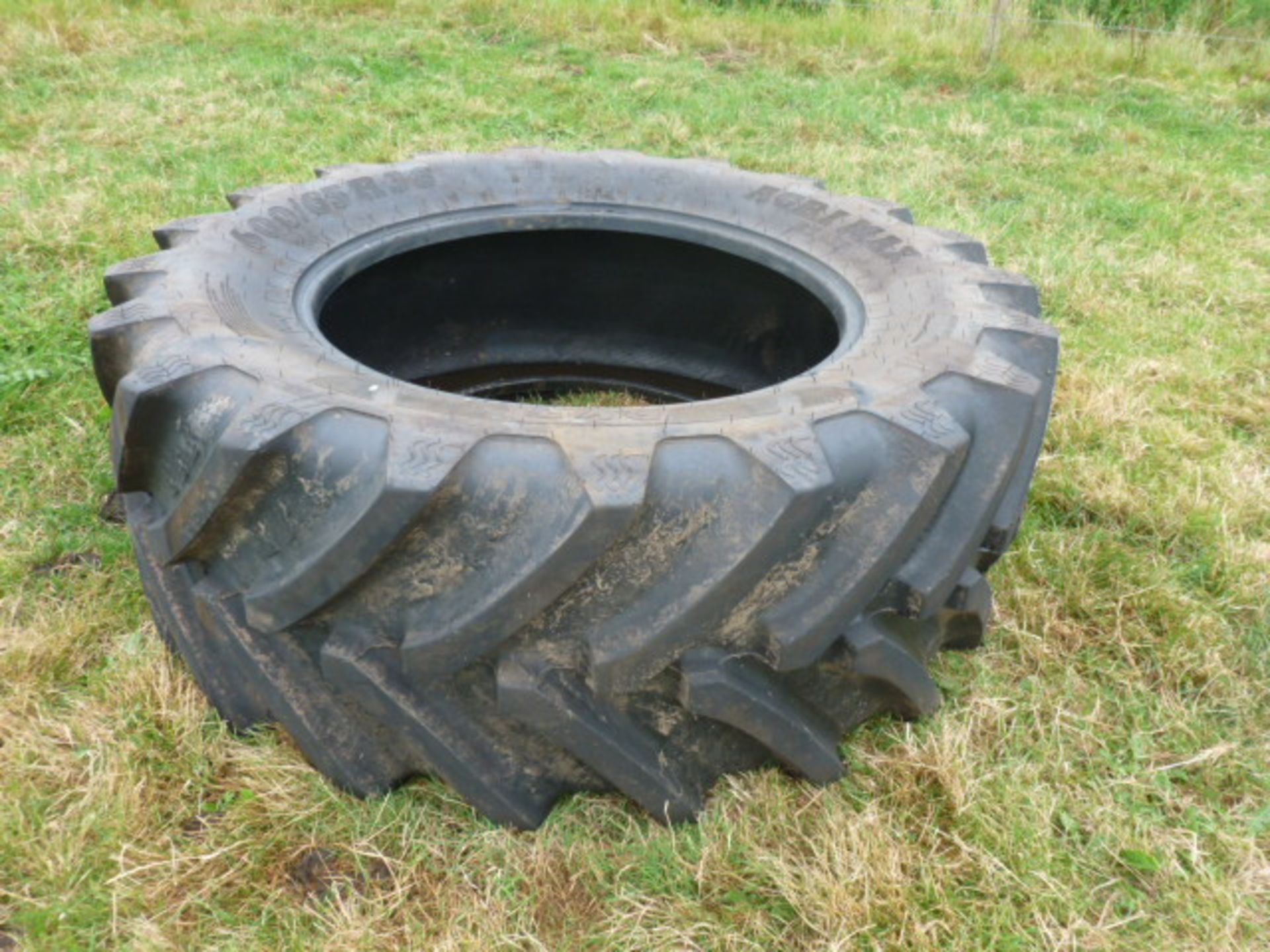 BKT TRACTOR TYRE- NEEDS REPAIR