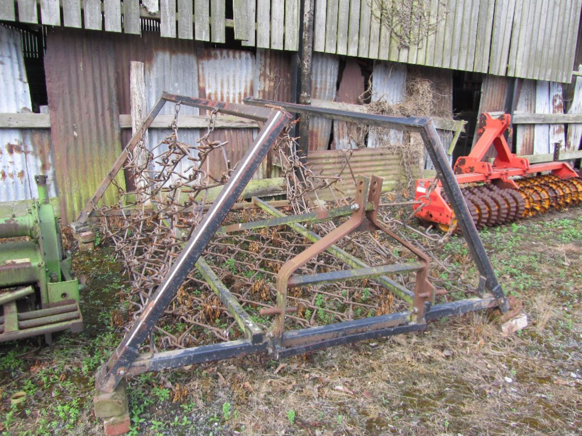 SET OF FOLDING GRASS HARROWS