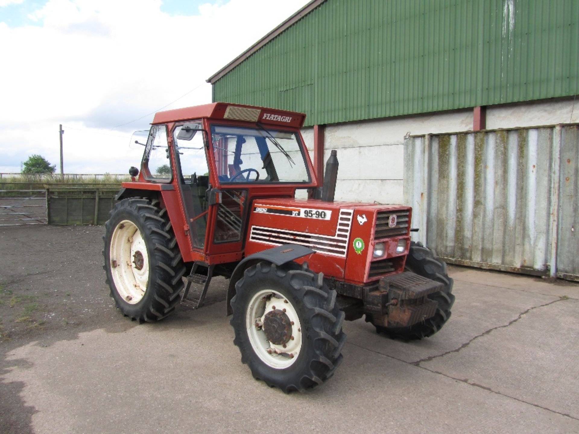 FIAT AGRI 95-90T 4 WD TRACTOR REG NO M236 OUT   HRS 5421 FIRST REG 14/11/94 - Image 2 of 3