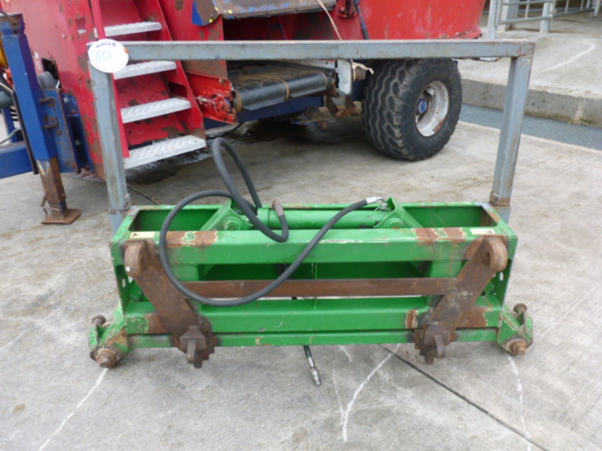 MCHALE ROUND BALE HANDLER WITH EURO EIGHT BRACKETS AND PIPES