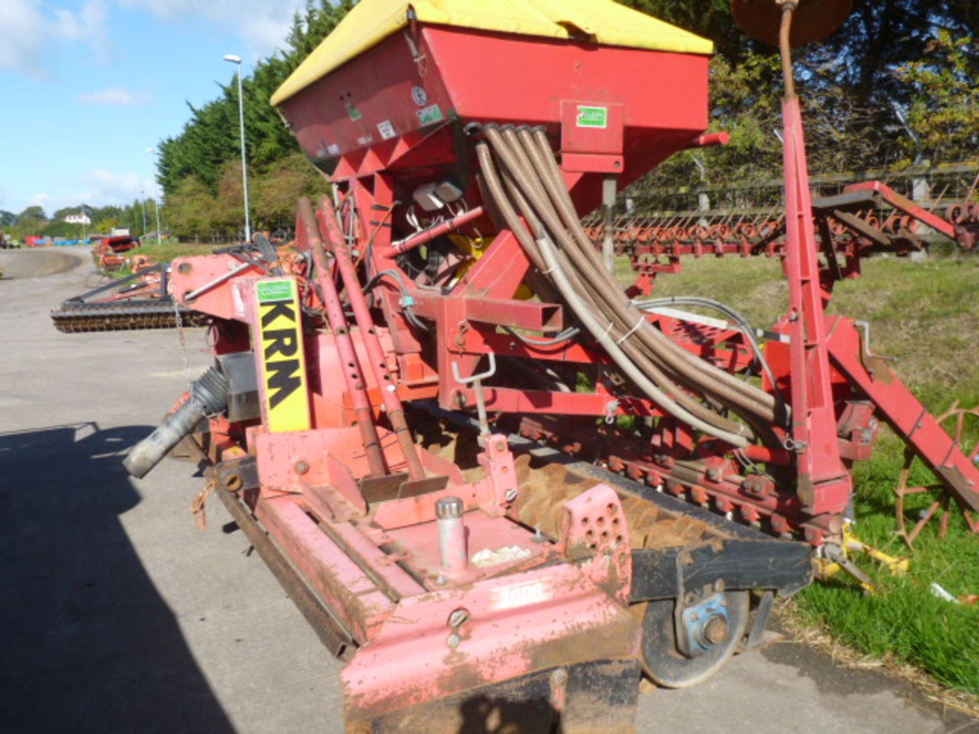 1999 KRM FALC MAGNUM 3000 POWER HARROW/ AIR DRILL + FOLLOWING HARROW