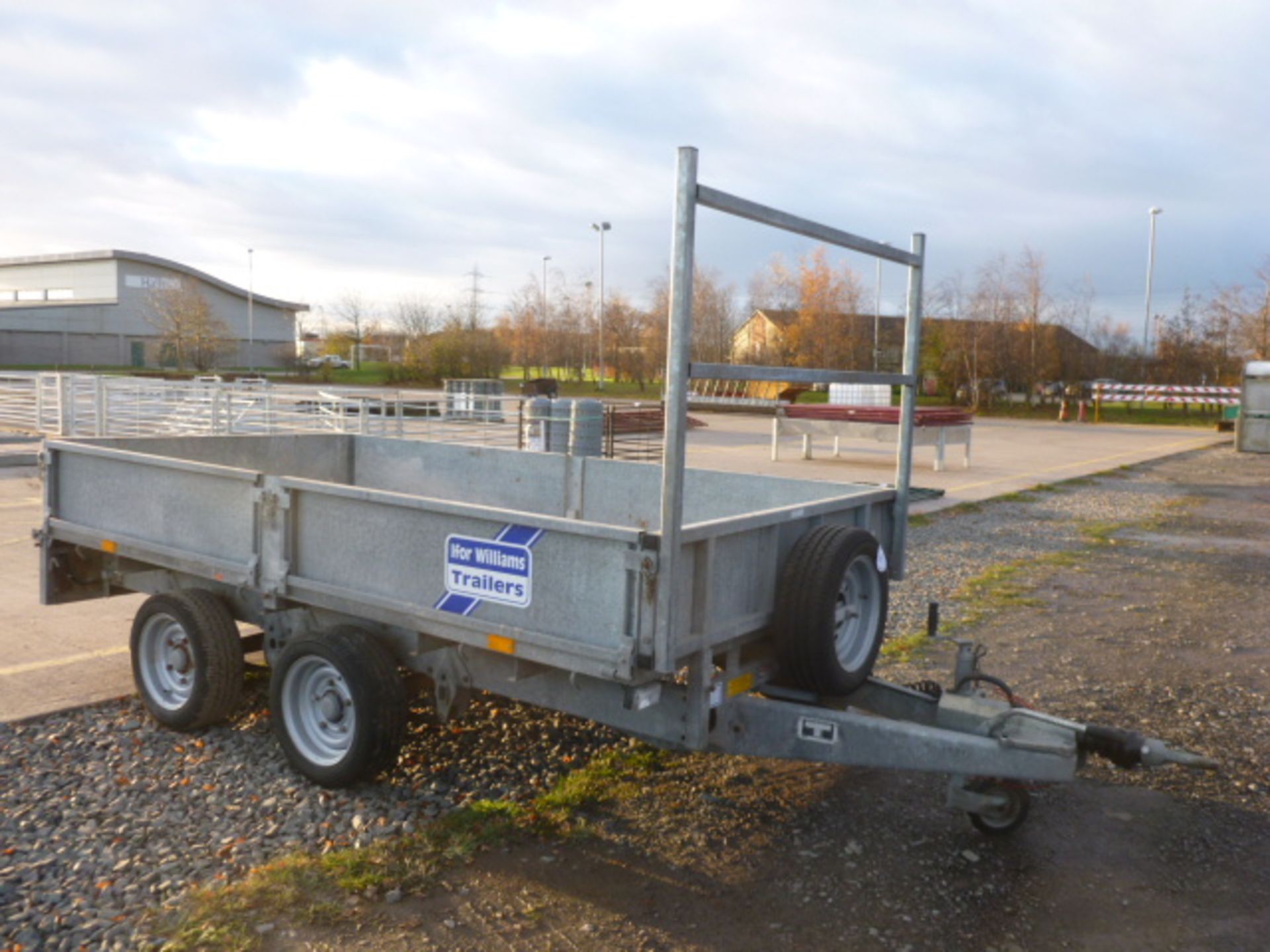 IFOR WILLIAMS 10FT X 5FT FLAT BED TRAILE SIDE BOARDS & LADDER RACK