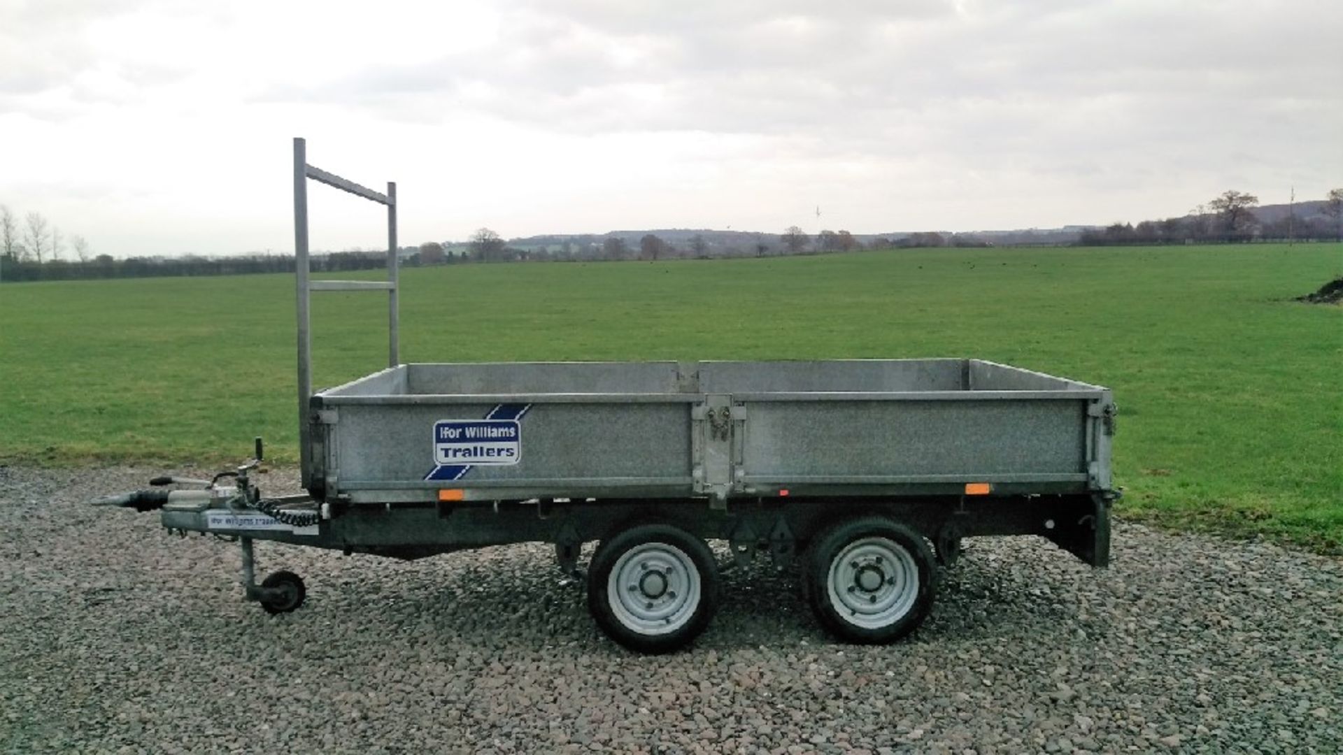 IFOR WILLIAMS 10FT X 5FT FLAT BED TRAILE SIDE BOARDS & LADDER RACK - Image 5 of 6