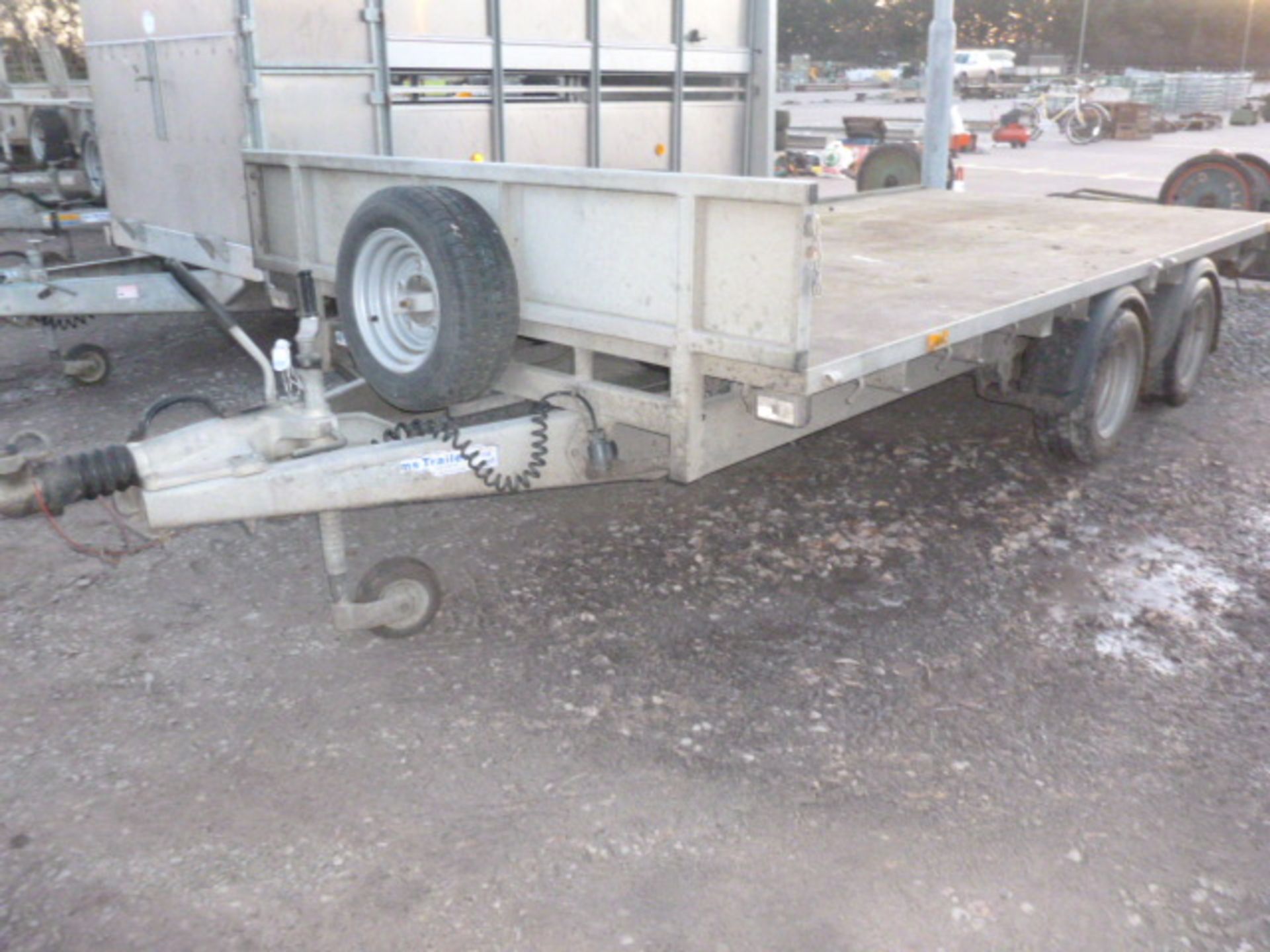 IFOR WILLIAMS LM146 FLATBED TRAILER C/W HEADBOARD