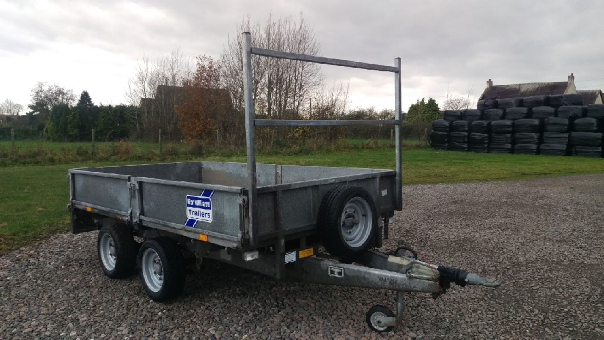 IFOR WILLIAMS 10FT X 5FT FLAT BED TRAILE SIDE BOARDS & LADDER RACK - Image 2 of 6