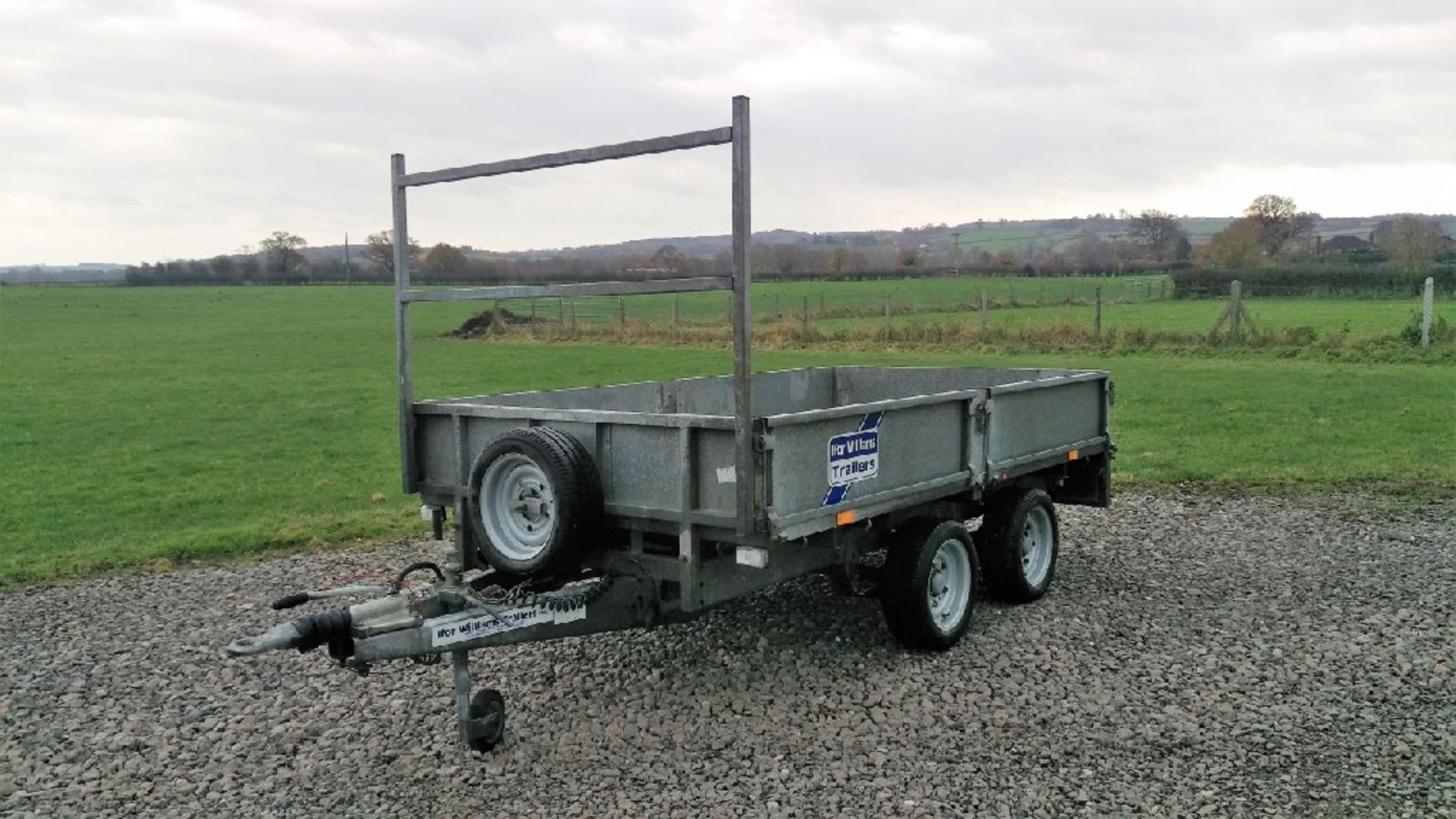 IFOR WILLIAMS 10FT X 5FT FLAT BED TRAILE SIDE BOARDS & LADDER RACK - Image 4 of 6