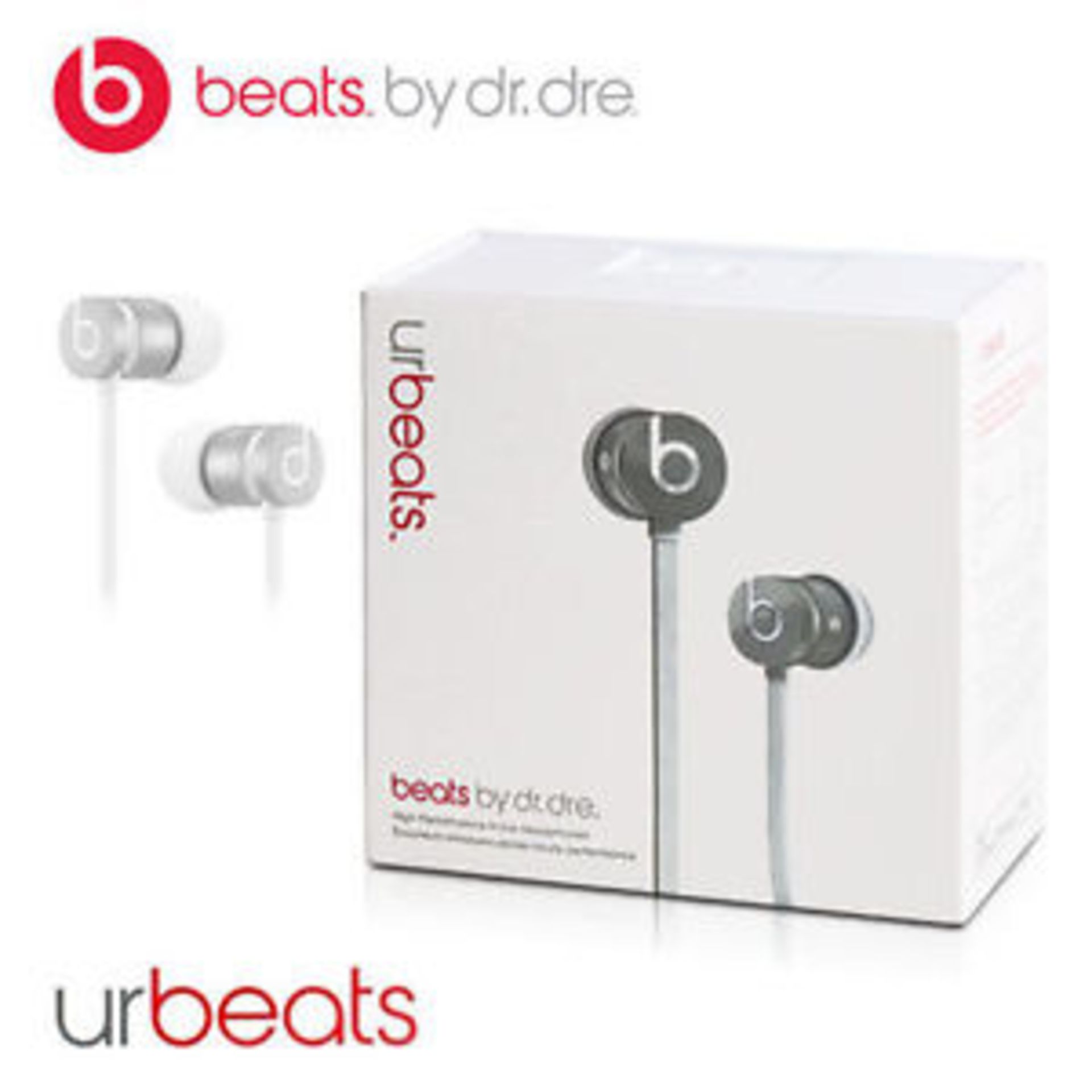 V *TRADE QTY* Brand New Beats By Dr Dre urBeats Earphones - Silver - These are boxed and sealed -
