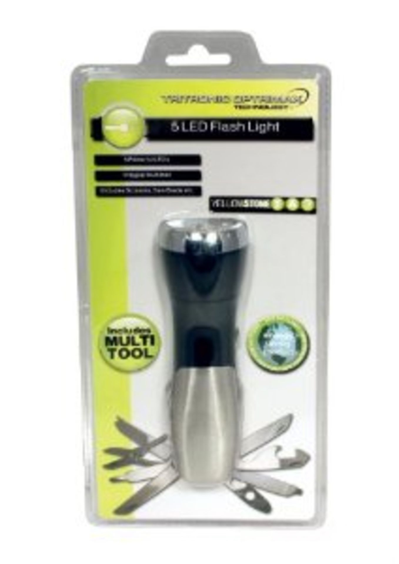 V Grade A Five LED Flash Light With Intergral Multitool X 2 YOUR BID PRICE TO BE MULTIPLIED BY TWO