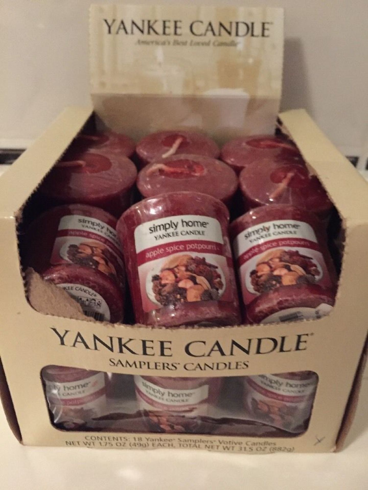 V *TRADE QTY* Brand New 18 x Yankee Candle Apple Spice Pot Pouri 49g eBaY Price£27.00 X 5 YOUR BID - Image 2 of 2