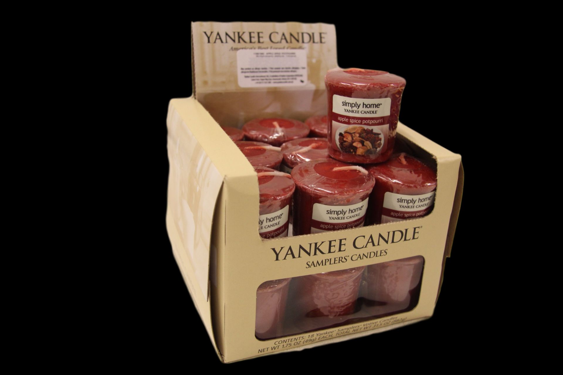 V *TRADE QTY* Brand New 18 x Yankee Candle Apple Spice Pot Pouri 49g eBaY Price£27.00 X 5 YOUR BID