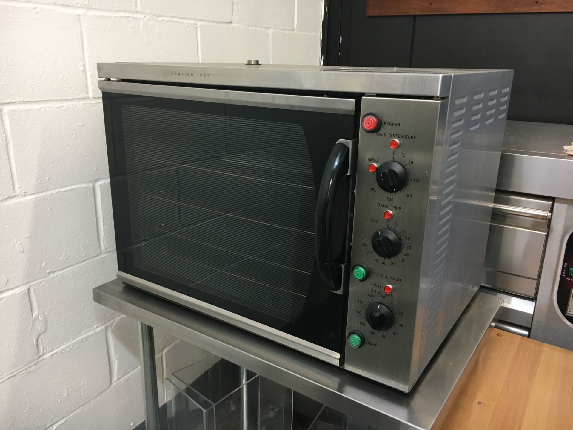 Stainless Steel Commercial Oven/Grill with Three Shelves and Manual Dimensions Approx 60 x 80 x