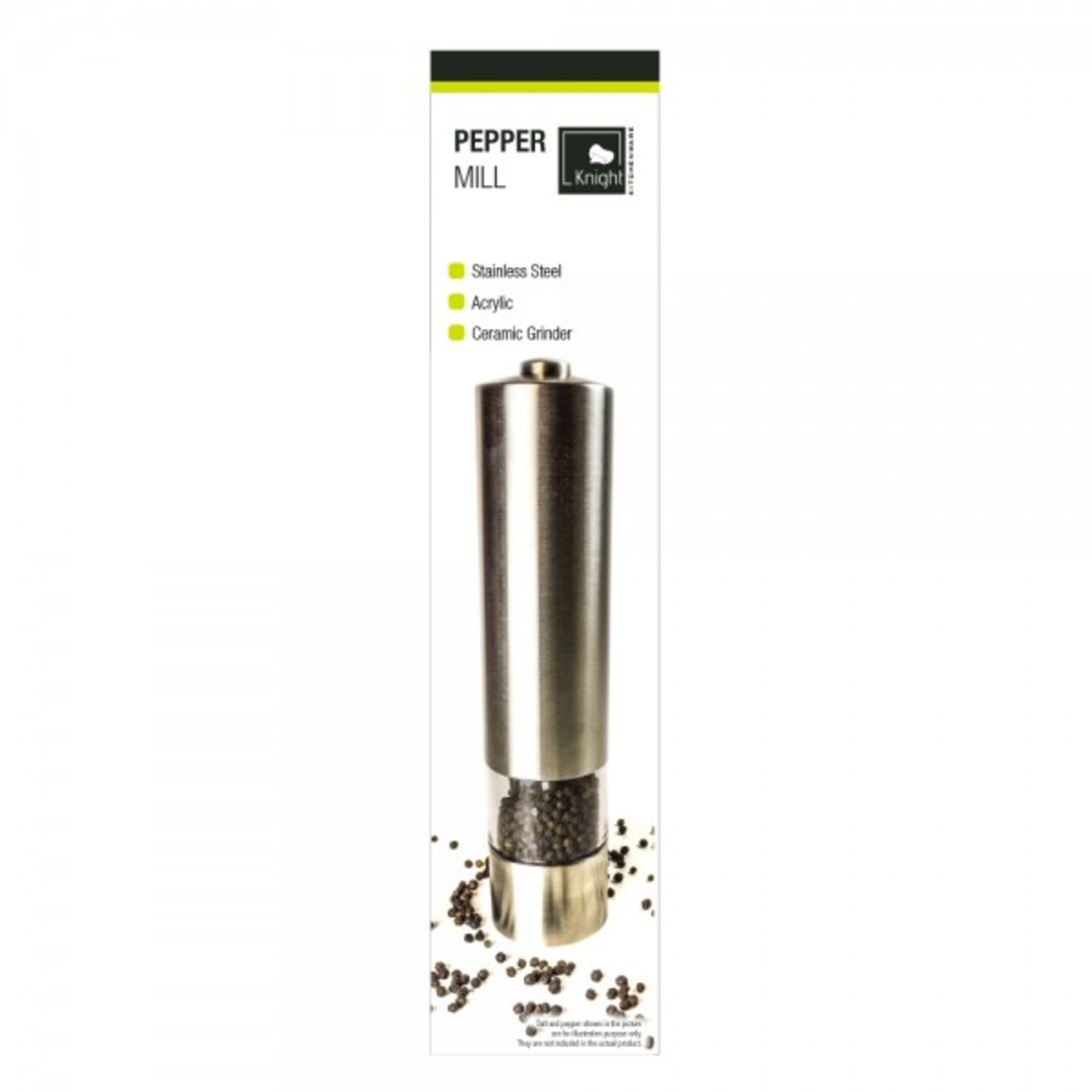 V *TRADE QTY* Brand New Electric Stainless Steel Pepper Mill ISP £14.99 (Coopers Of Stortford) X 5