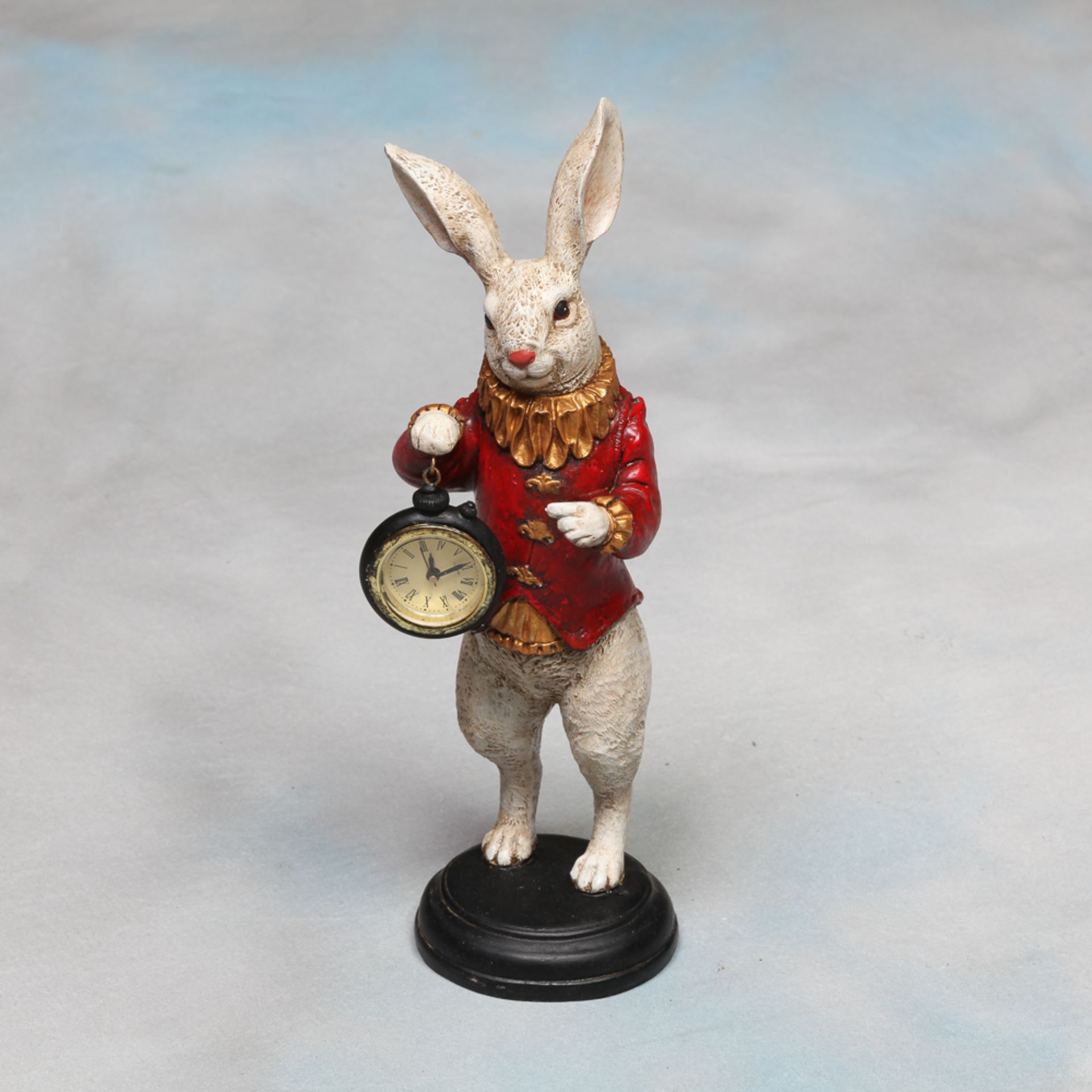 V Brand New The White Rabbit Standing Clock Figure