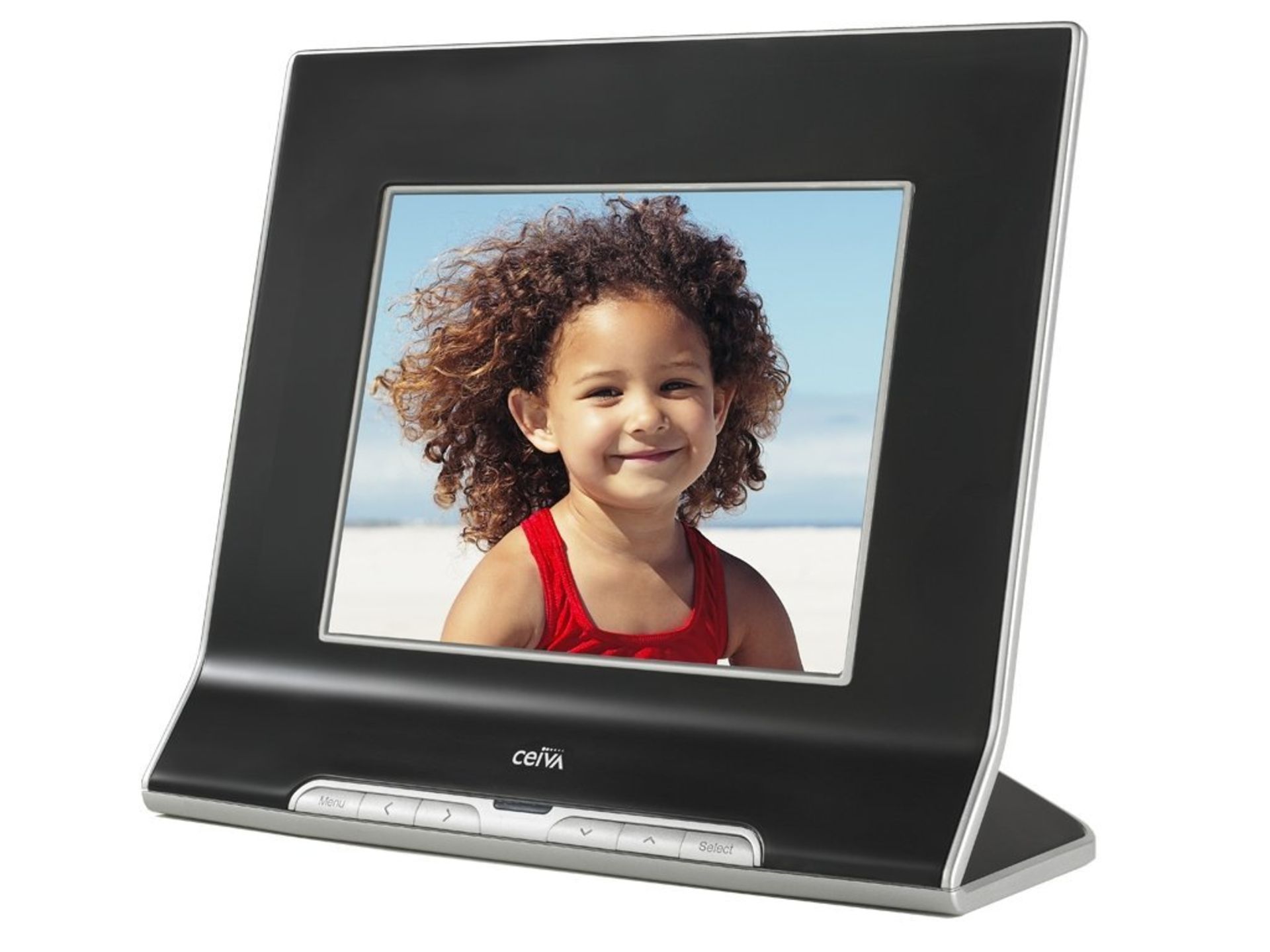 V Brand New Ceiva 8" Digital Photo Frame with SD Card Slot - Wi-Fi and Broadband Ready - ISP $200.00