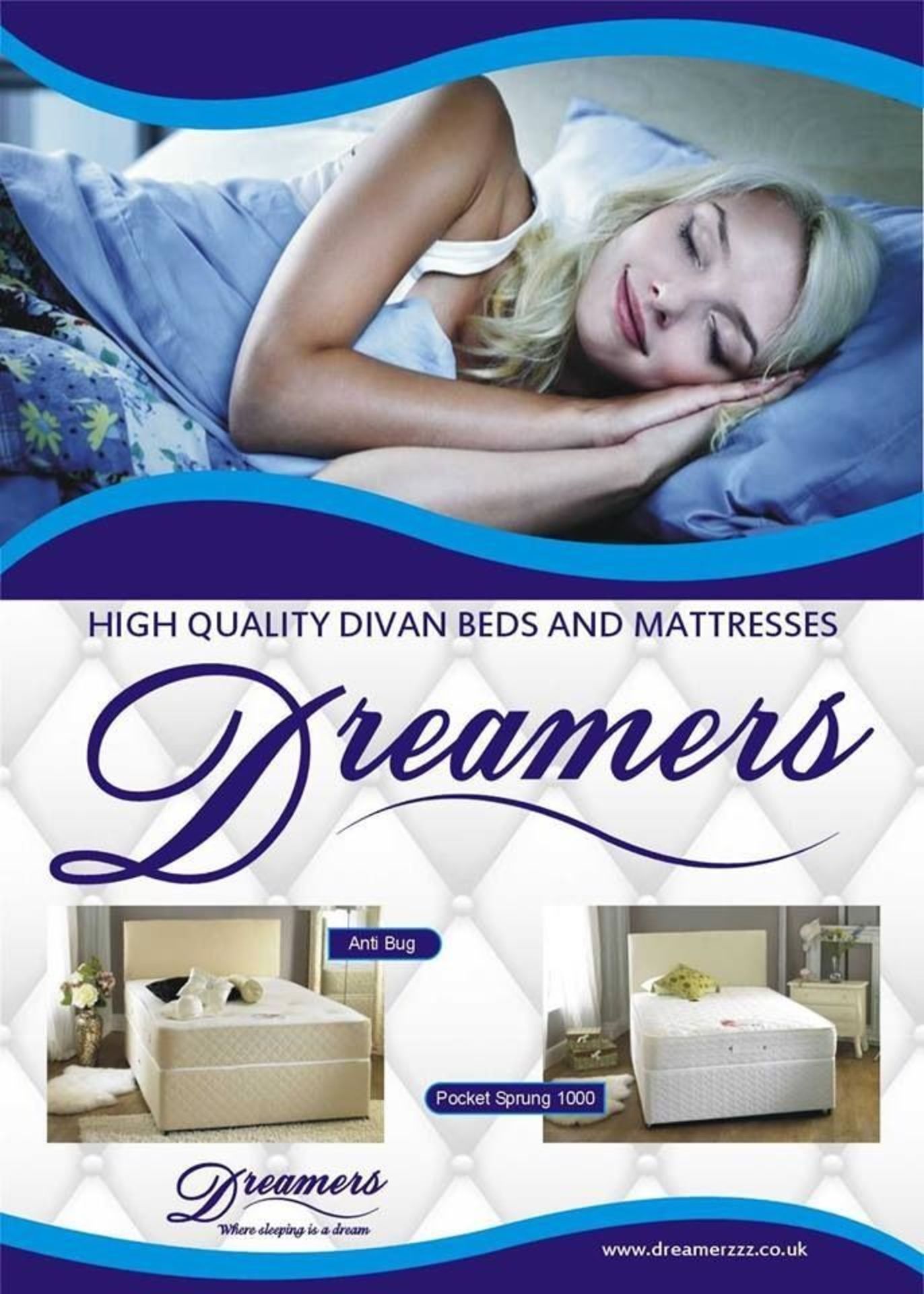 V Brand New Double Size Orthopedic Memory Mattress / DREAMERS ORTHOPAEDIC MEMORY FOAM DOUBLE BED / - Image 3 of 5