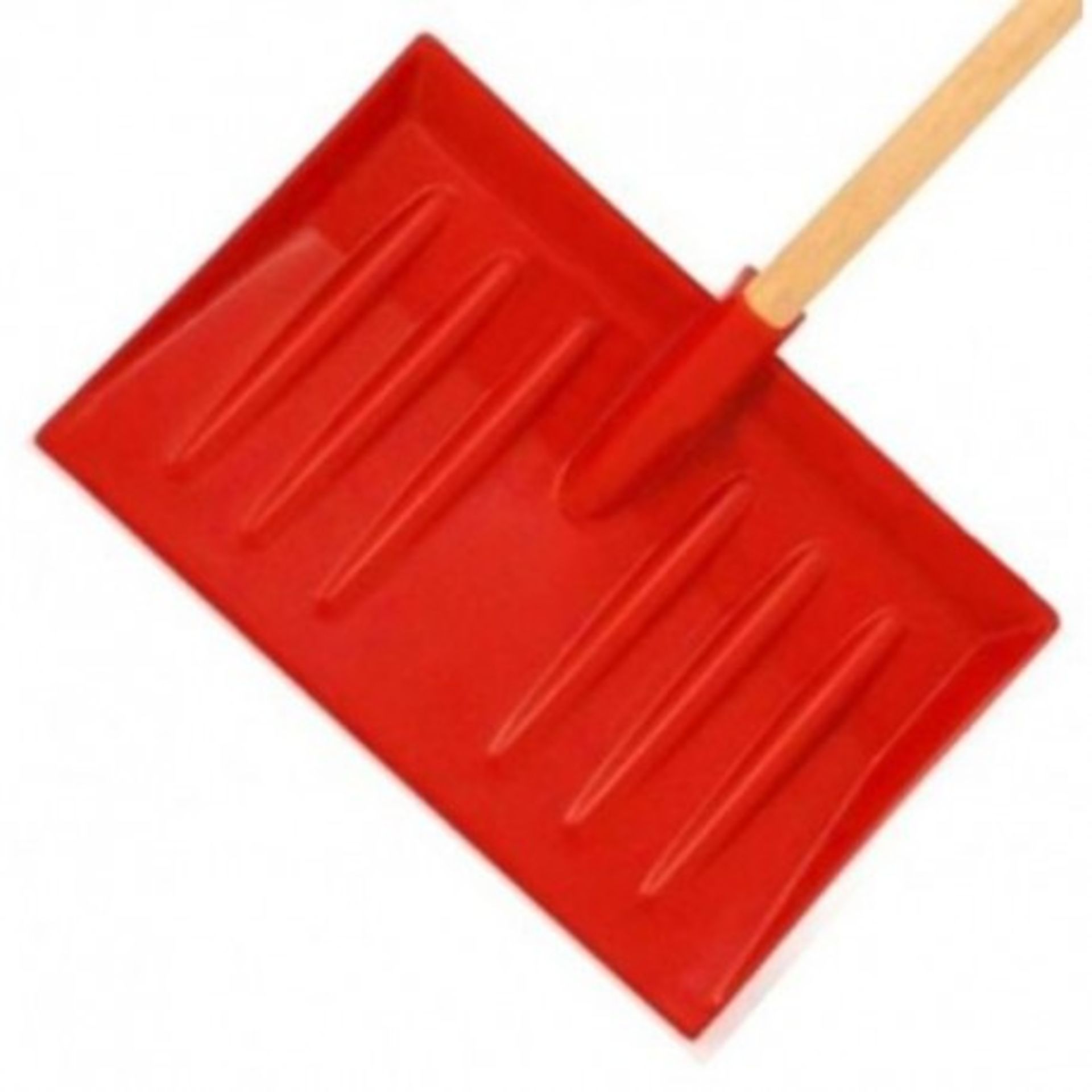 V Brand New TRADE QUANTITY! 10 x INDUSTRIAL SNOW SHOVEL WITH EXTRA WIDE HEAD AND WOODEN HANDLE / Sit