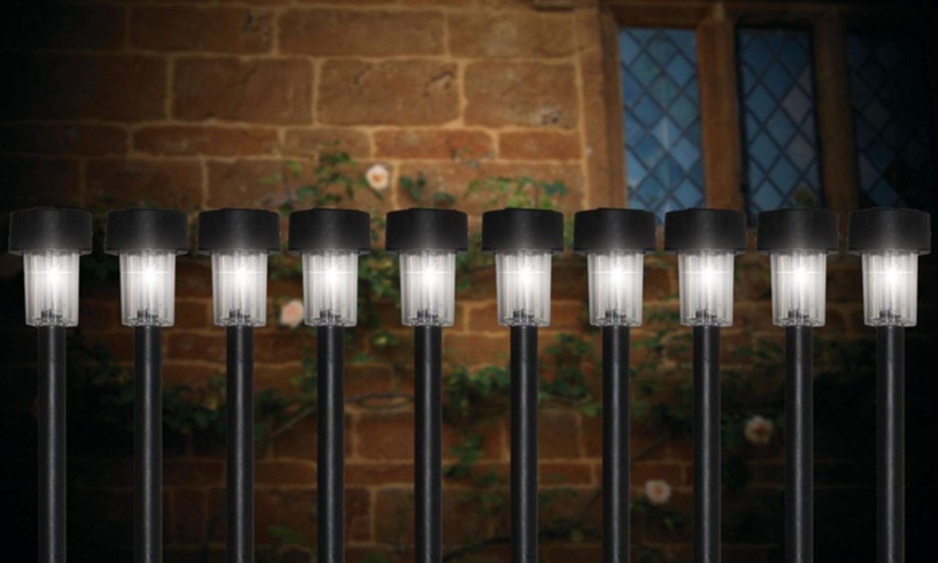 V *TRADE QTY* Brand New Ten Pack Contemporary Kempton Solar Lights eBay Price £20 X 5 YOUR BID PRICE