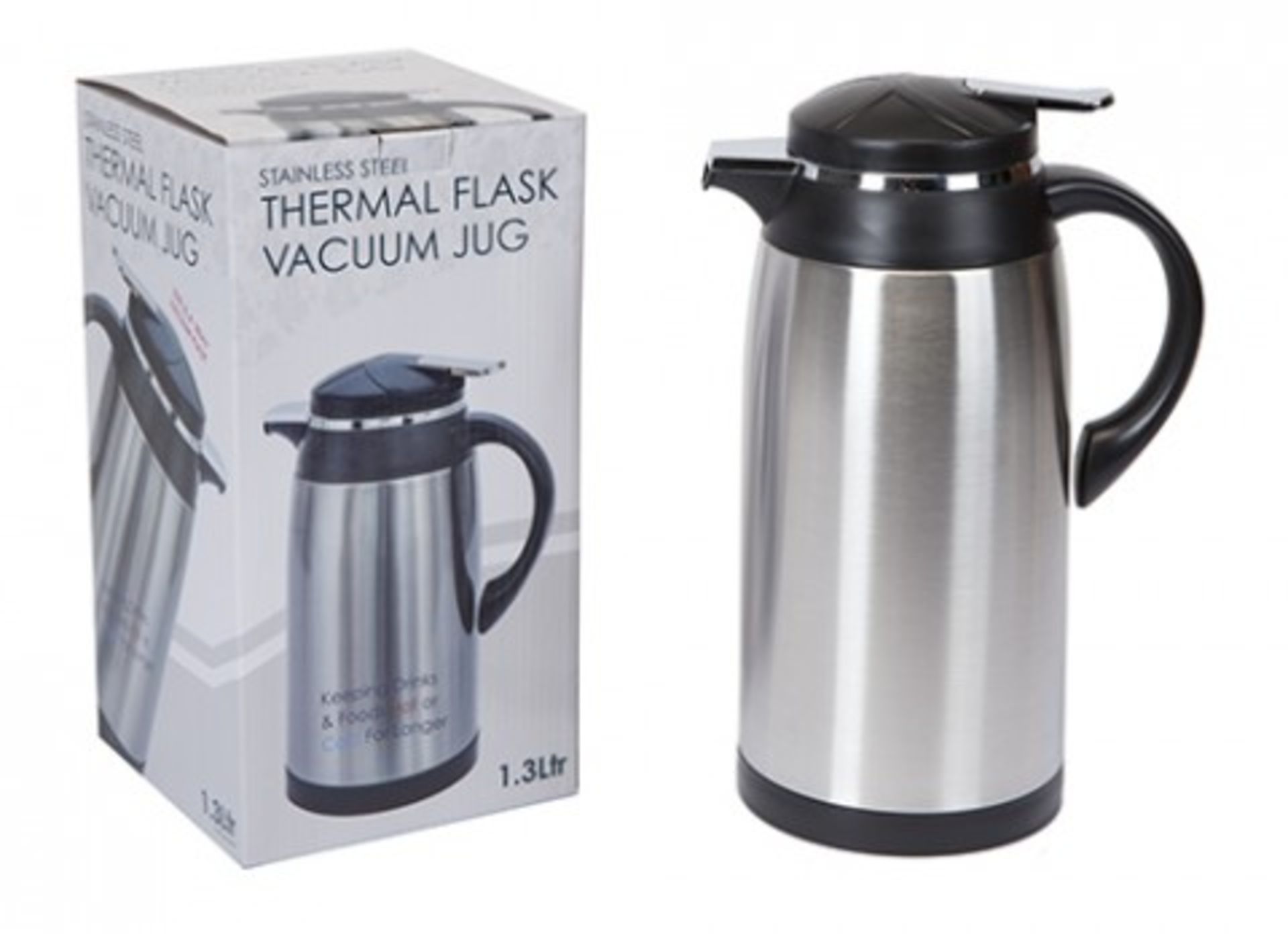 V *TRADE QTY* Brand New Stainless Steel Thermal Flask Vacuum Jug X 4 YOUR BID PRICE TO BE MULTIPLIED