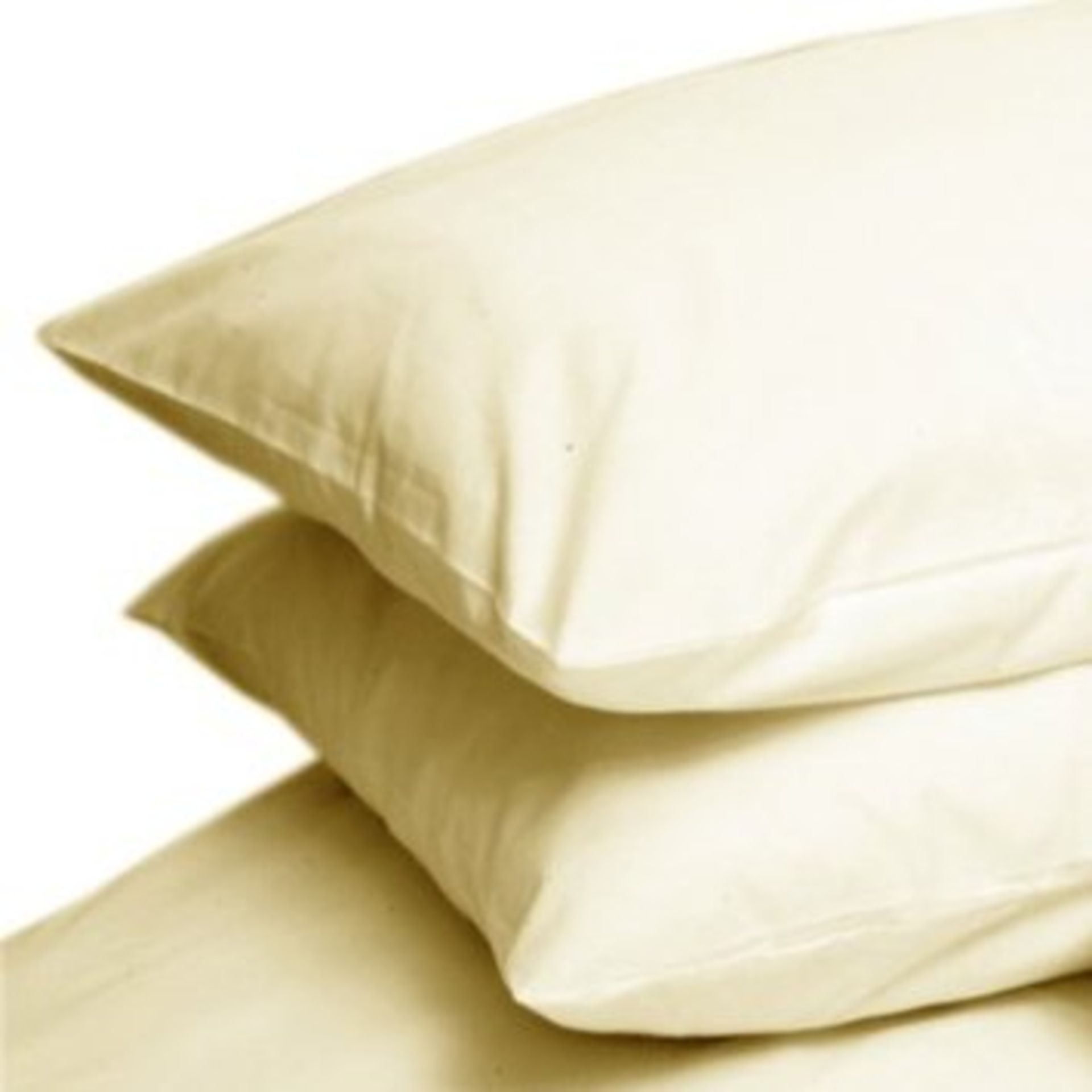 V *TRADE QTY* Brand New Sleep & Dream Pair Of Luxury Percale Plain Dyed Pillowcases 20"x30" Approx