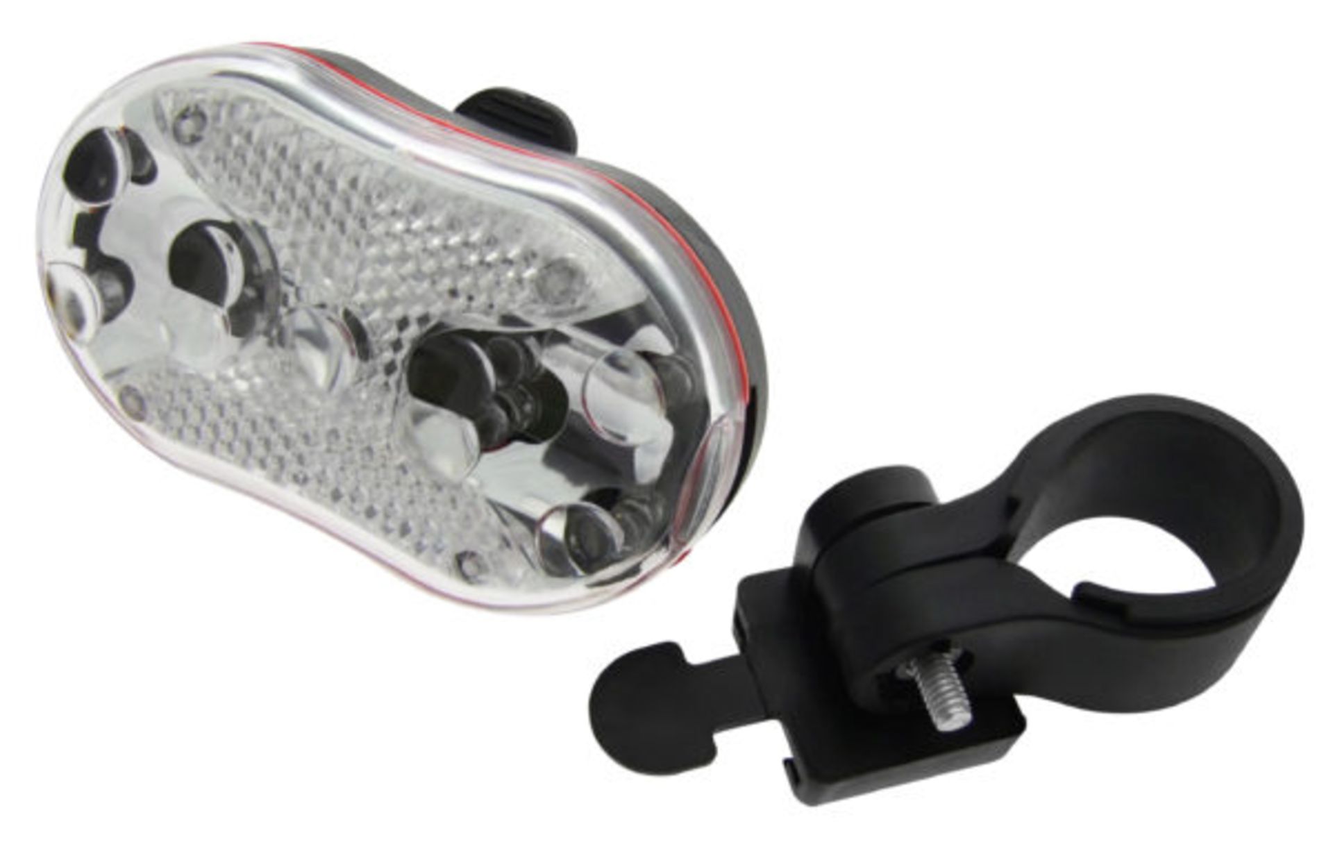 V *TRADE QTY* Brand New 9 LED Front Bicycle Light - 7 Modes - Belt Clip - Mounting Bracket X 5