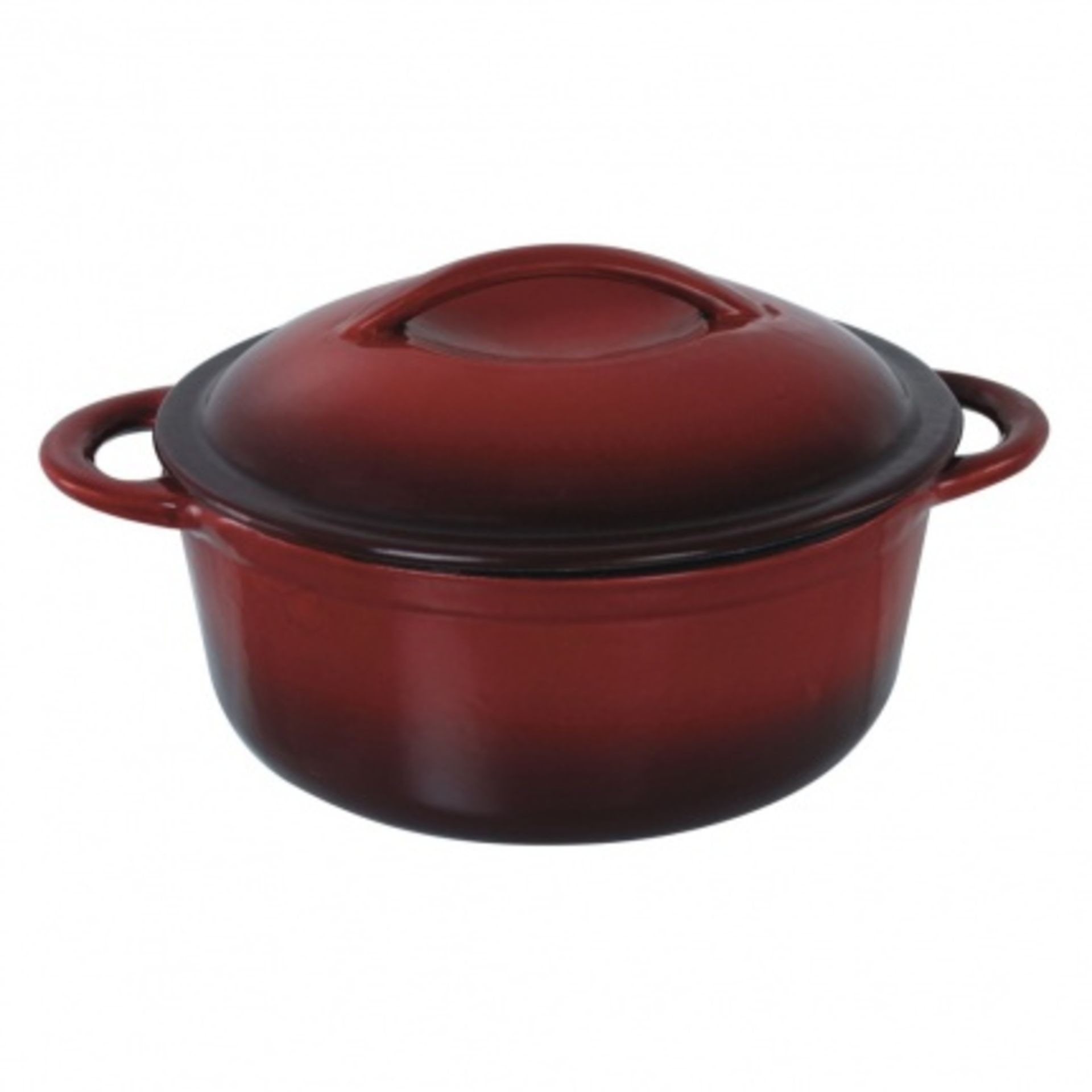 V *TRADE QTY* Brand New 22cm Diameter Red Cast Iron Casserole Dish - Tesco Price £35.00 (Similar)