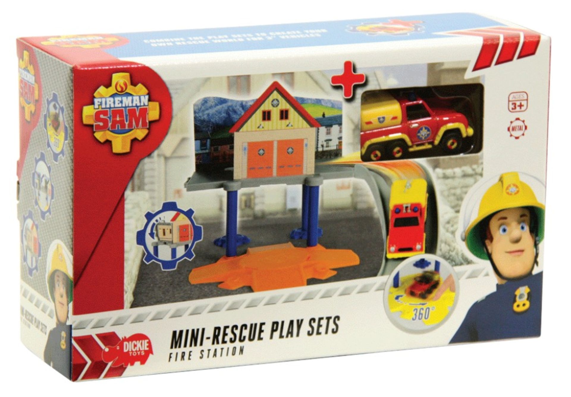V *TRADE QTY* Brand New Fireman Sam Mini-Rescue Fire Station Boat House Playset ISP - £14.99