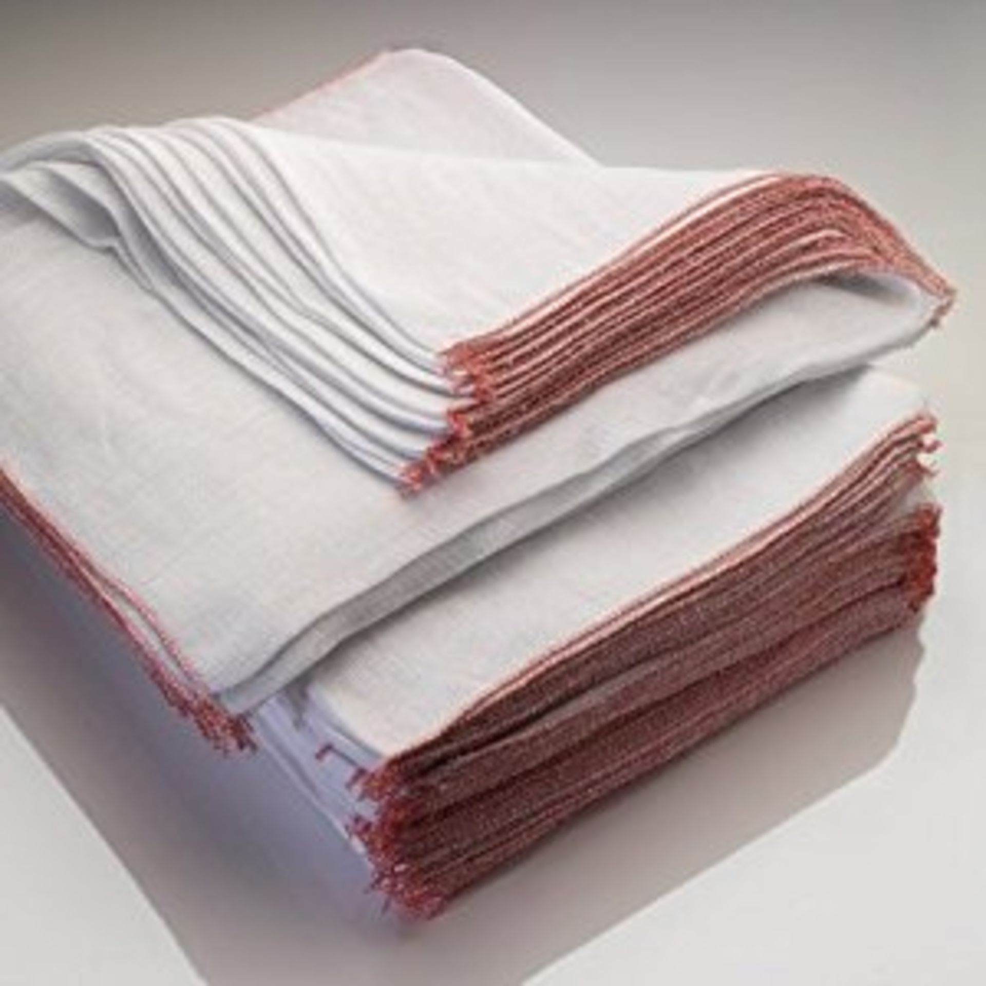 V *TRADE QTY* Brand New Eighty white Cotton Dishcloths (Packs of 8 x 10) X 5 YOUR BID PRICE TO BE