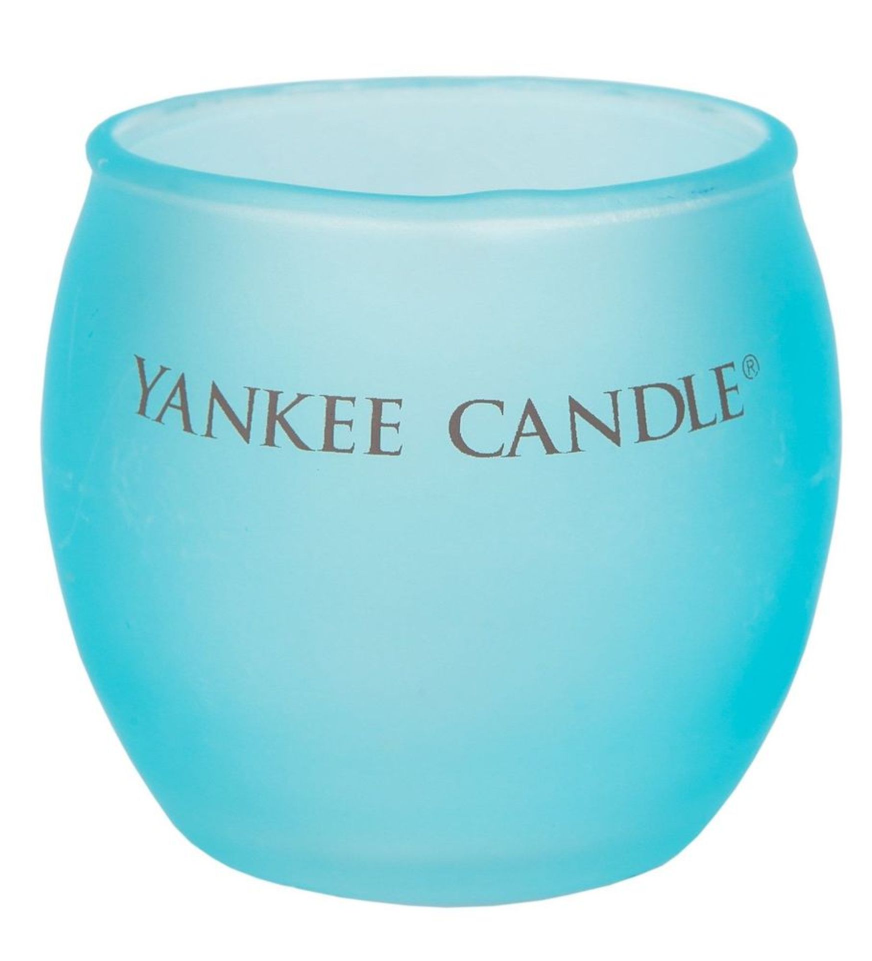 V Brand New Colourful Roly Poly Aqua Votive Yankee Candle Holder X 2 YOUR BID PRICE TO BE MULTIPLIED