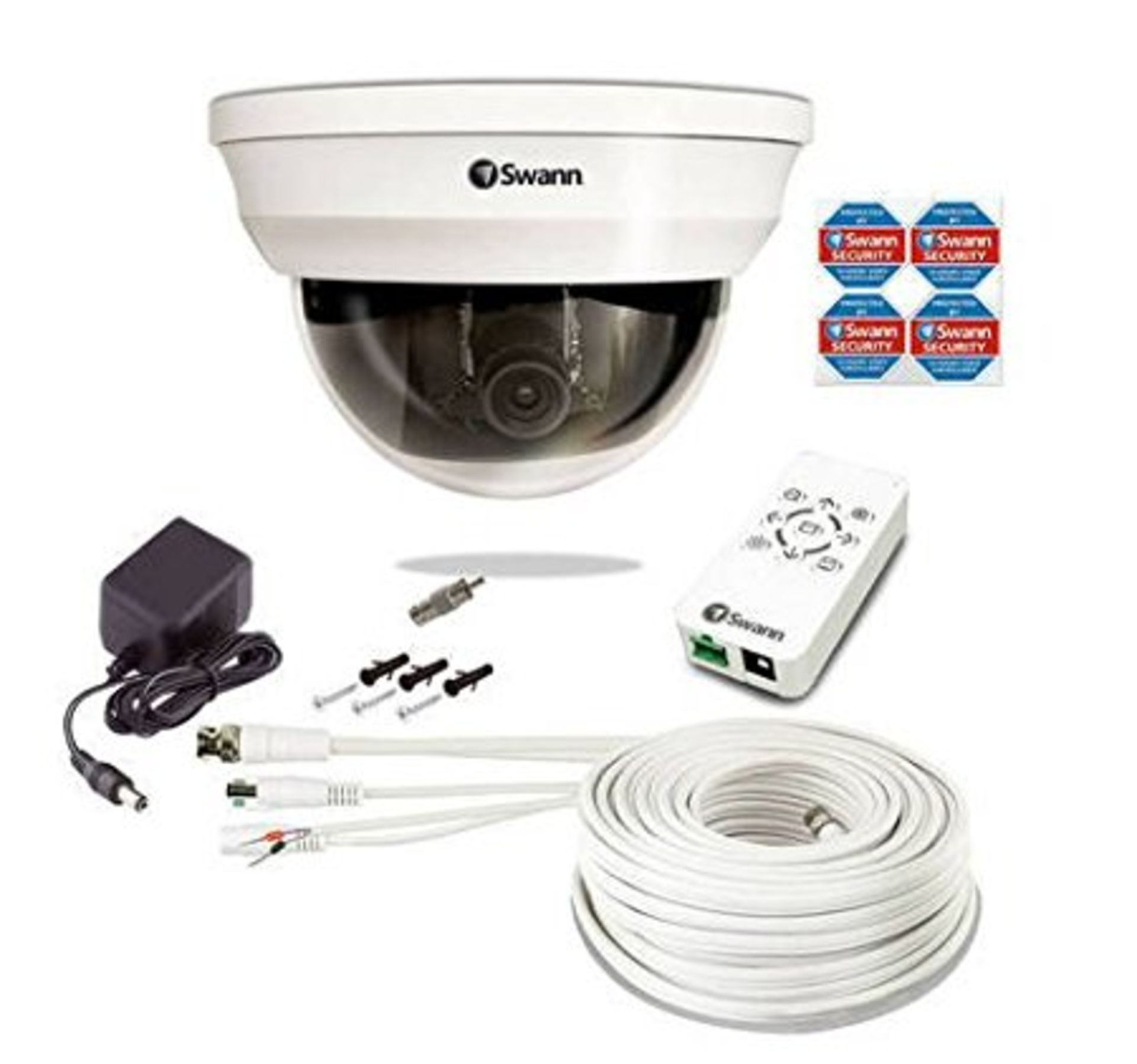 V Brand New Swann PRO-861 Super Wide Angle Security Dome Camera - 850TVL - Vari Focal 2.8mm 12mm