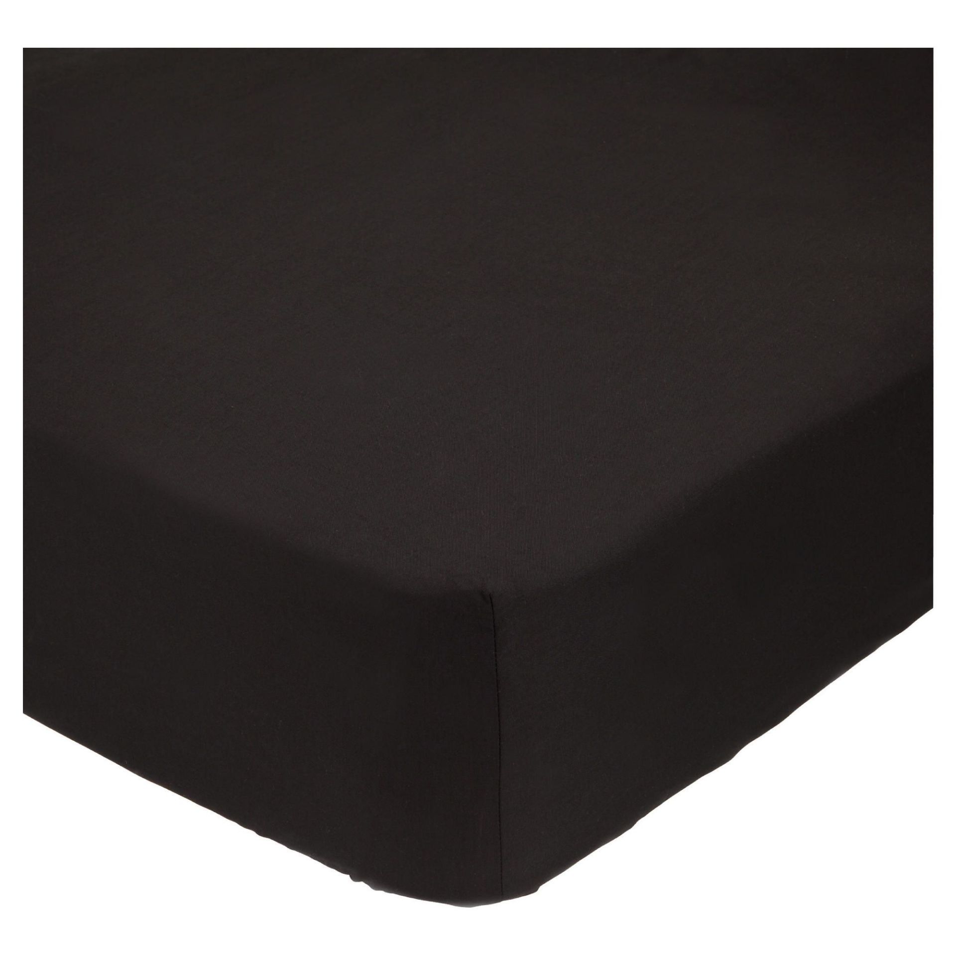 V Brand New Luxury Egyptian Single Fitted Sheet - Black X 2 YOUR BID PRICE TO BE MULTIPLIED BY TWO