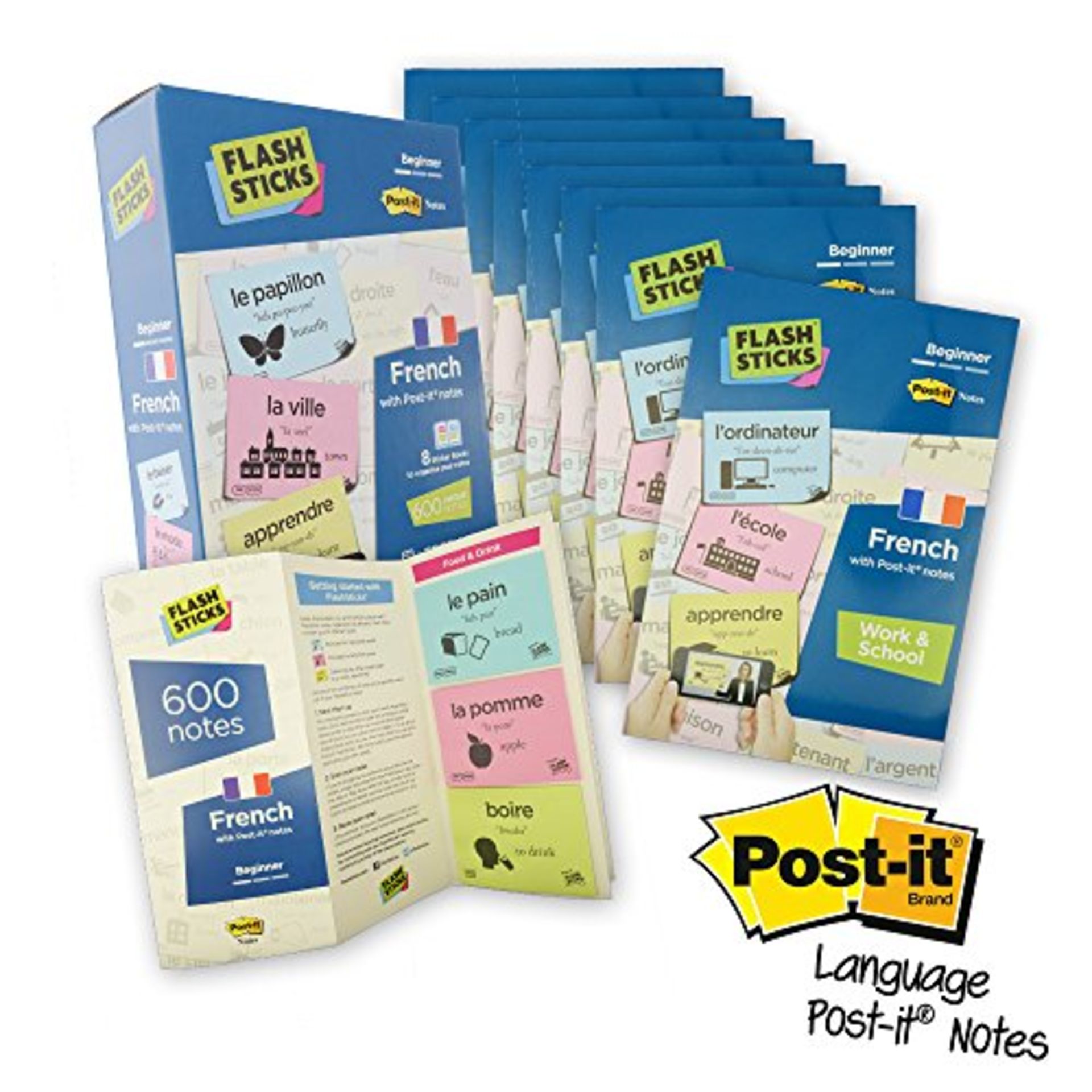 Brand New Post It Keystage 1-2 Adult A1-A2 Flash Sticks French With Sticky Notes ISP £45.28 (Ebay)