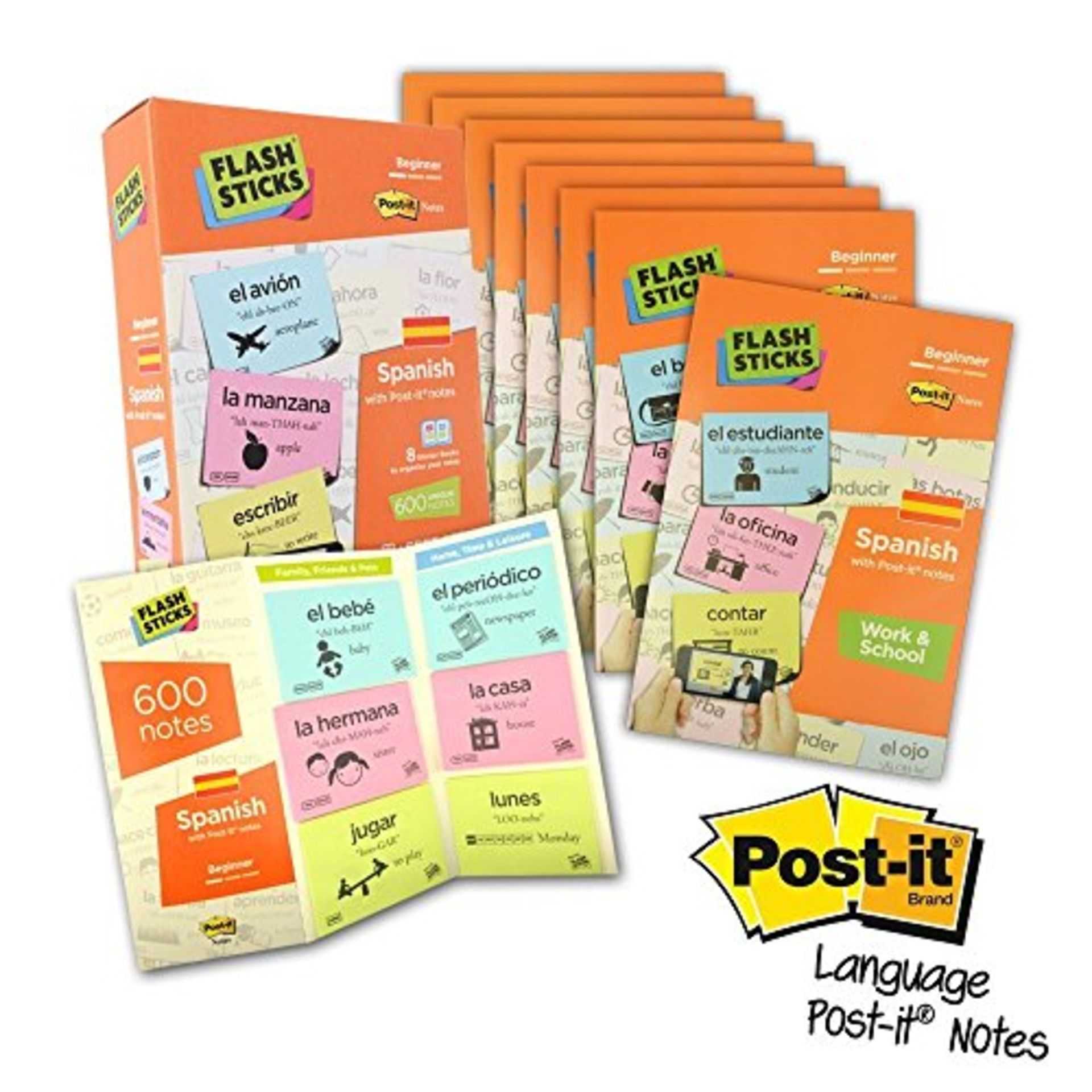 *TRADE QTY* Brand New Post It Keystage 1-2 Adult A1-A2 Flash Sticks Spanish With Sticky Notes ISP £