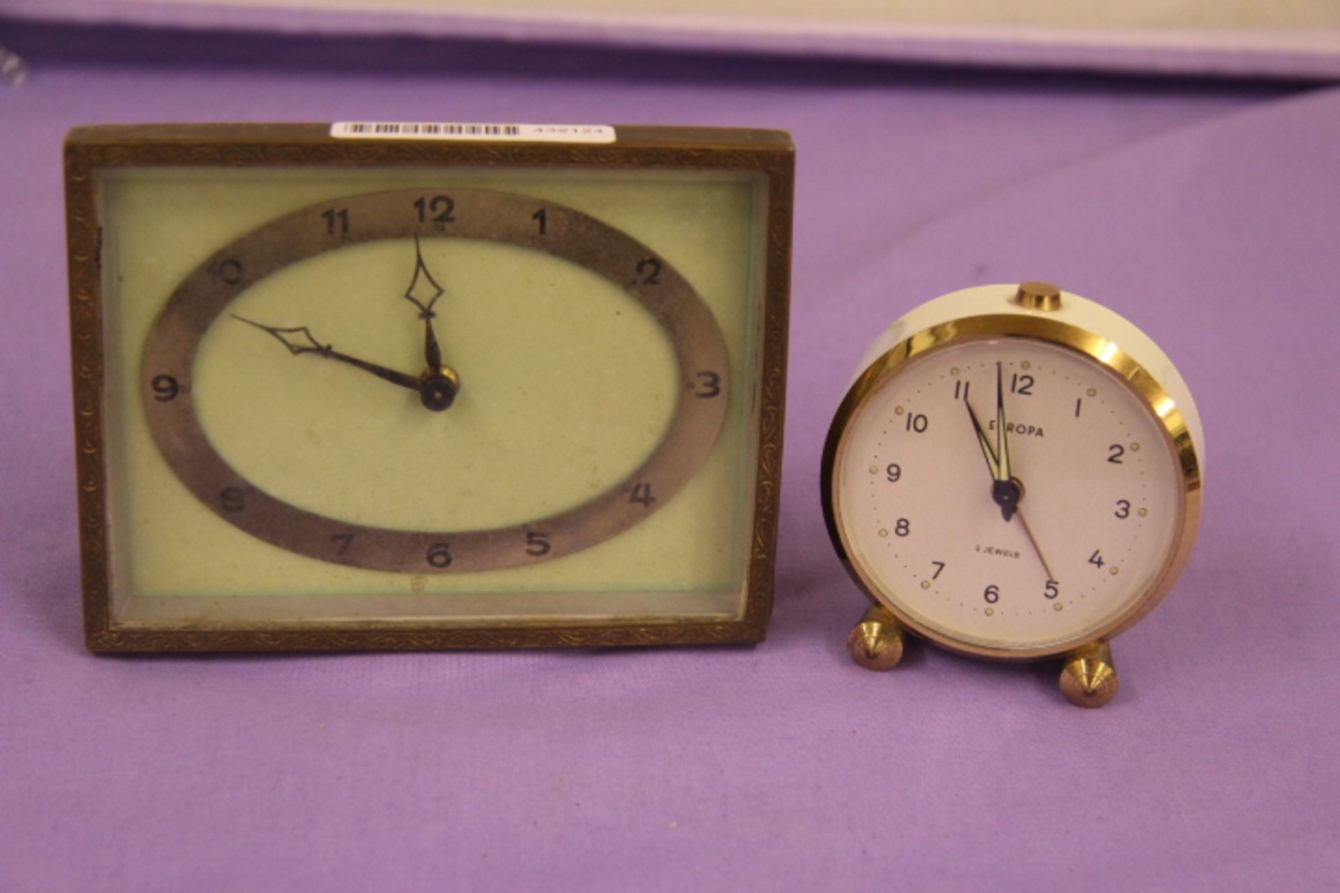 Two Dressing Table Clocks