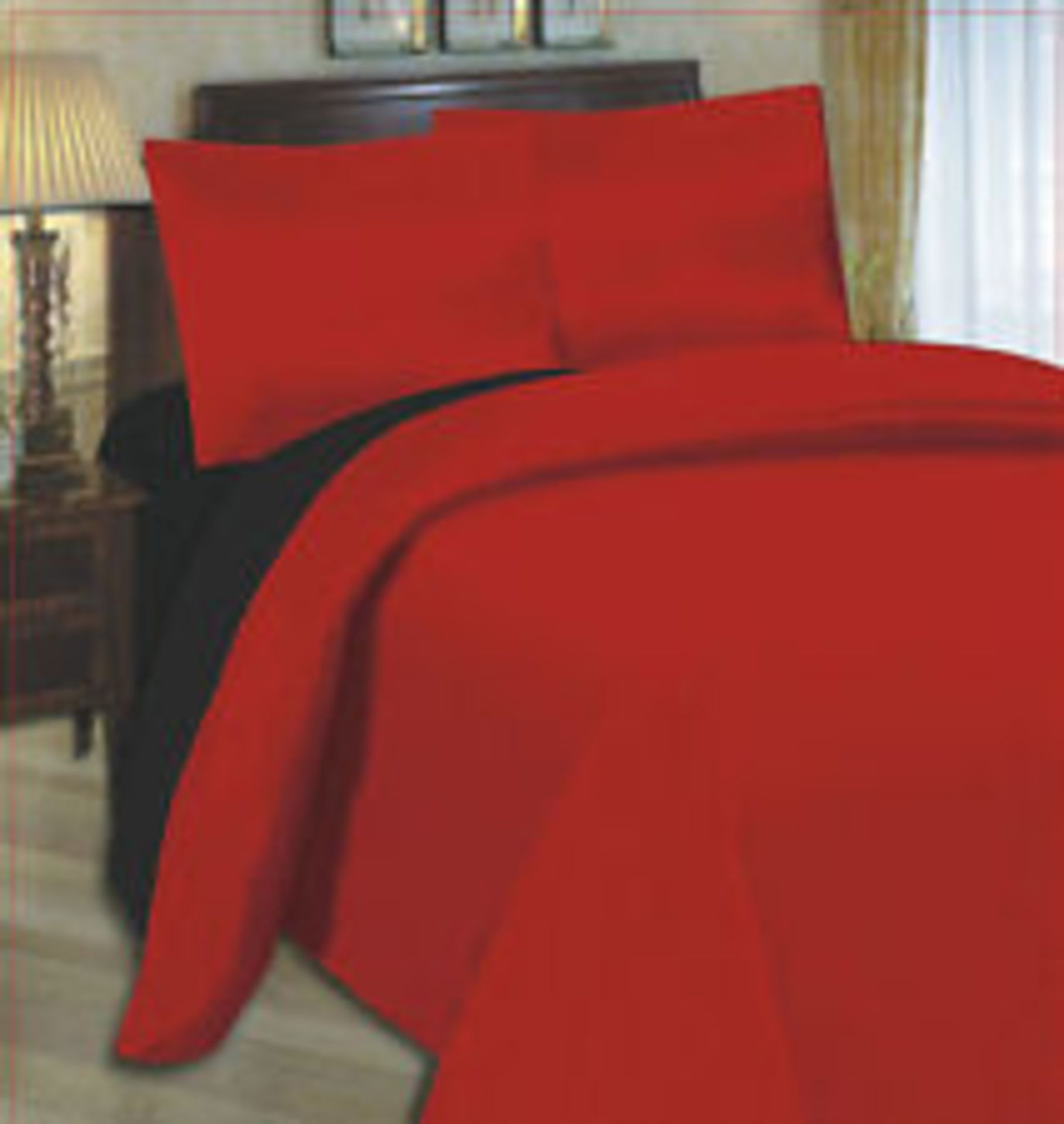 V *TRADE QTY* Brand New 4 Piece Reversible King Duvet Bed Set Includes - 1 Duvet Cover - 1 Fitted