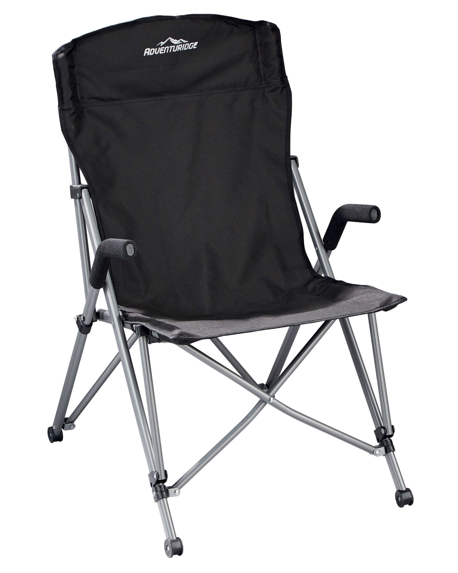 V Brand New Expedition Chair In Silver/Black With Carry Case - Lightweight Steel Frame So Ideal