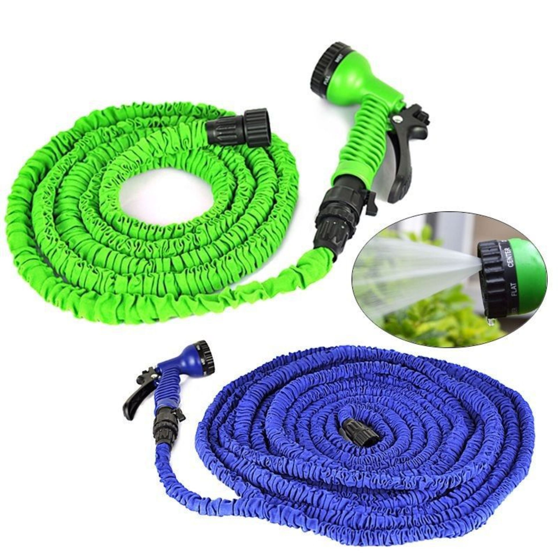 V Brand New 50ft (15m) Magic Hose - Automatically Expands and Contracts - Lightweight and Compact