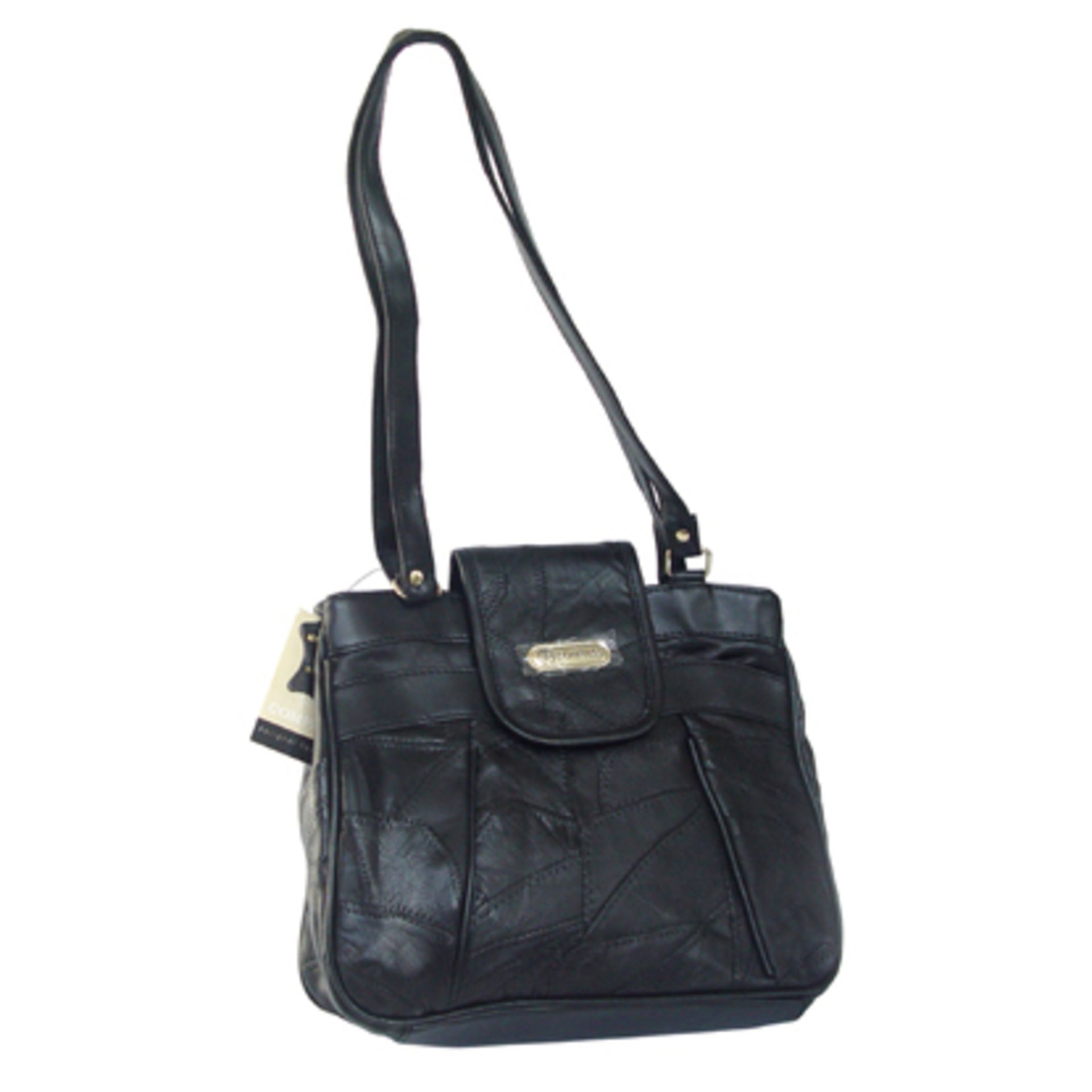 V *TRADE QTY* Brand New Leather Ladies Black Handbag with shoulder strap X 5 YOUR BID PRICE TO BE