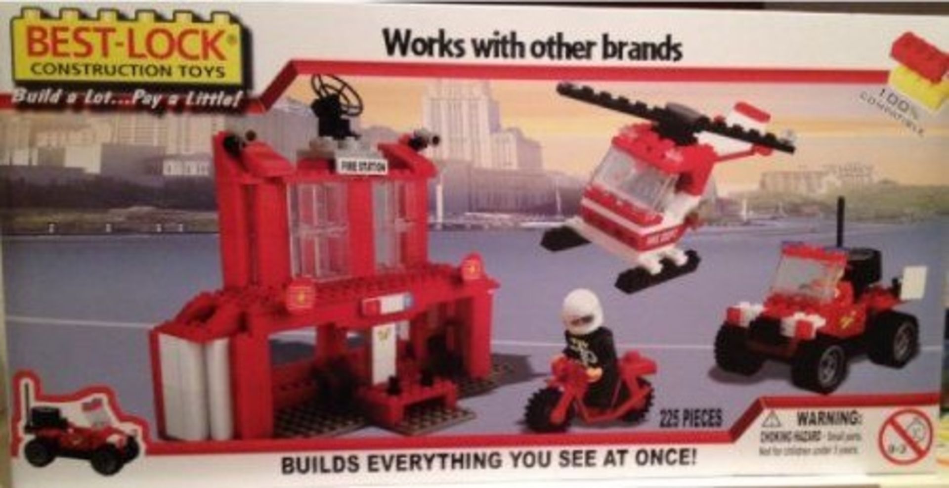 V Brand New Build Your Own Construction Site Includes Digger And 2 Lorries Plus 3 Figures - 100%