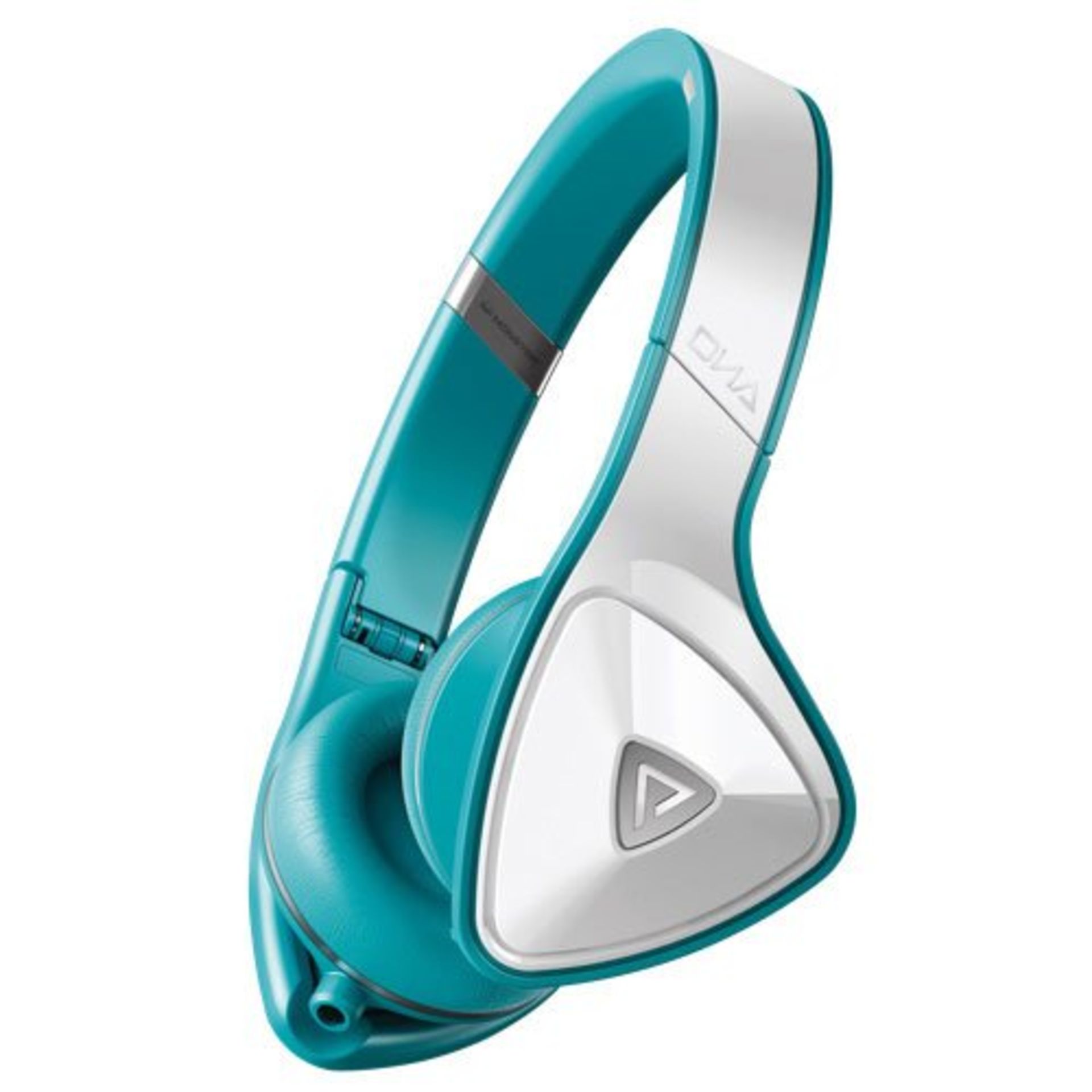 V Brand New Monster DNA On-Ear Superior Noise Isolating Headphones In White/Teal RRP£244.00