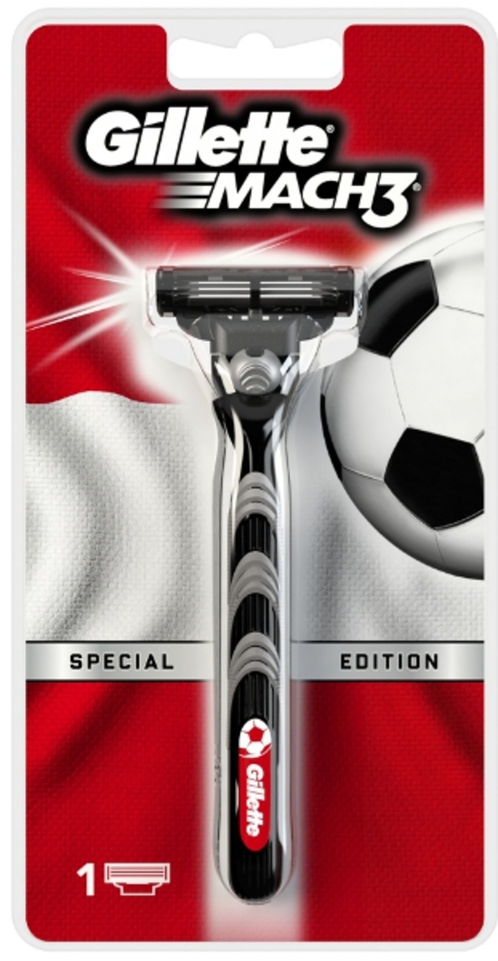 V Brand New Gillette Mach3 Football Special Edition X 2 YOUR BID PRICE TO BE MULTIPLIED BY TWO