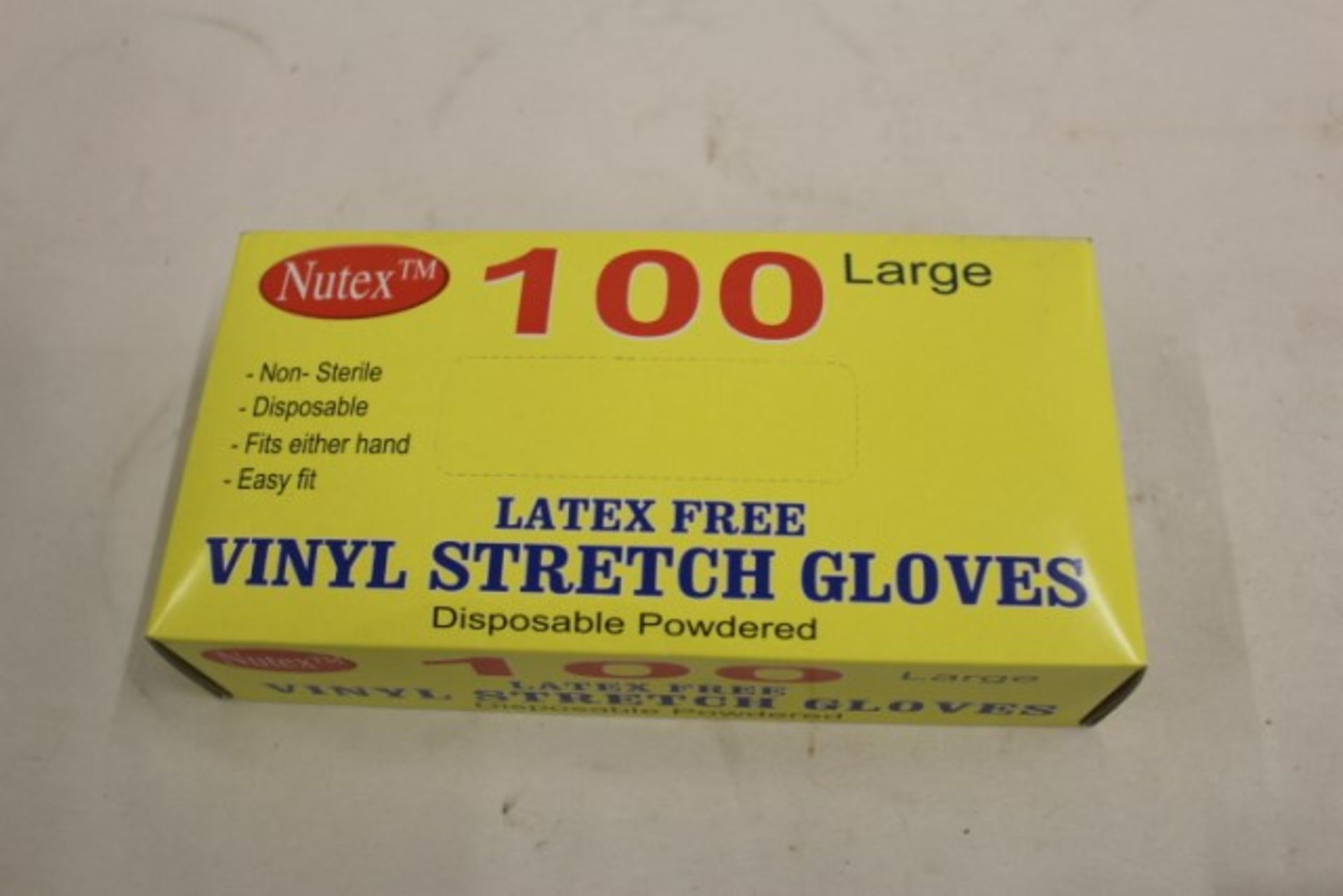 V *TRADE QTY* Brand New 100 Pairs Latex Free Vinyl Stretch Gloves X 5 YOUR BID PRICE TO BE