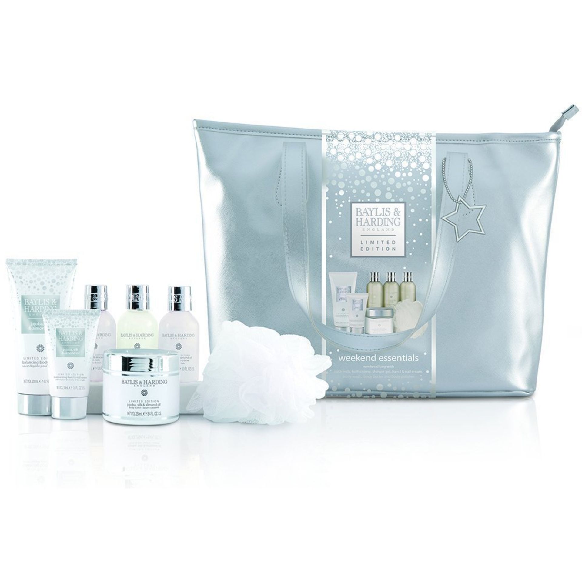 V *TRADE QTY* Brand New Baylis & Harding Limited Edition Jojoba Silk and Almond Oil Weekend Bag-1