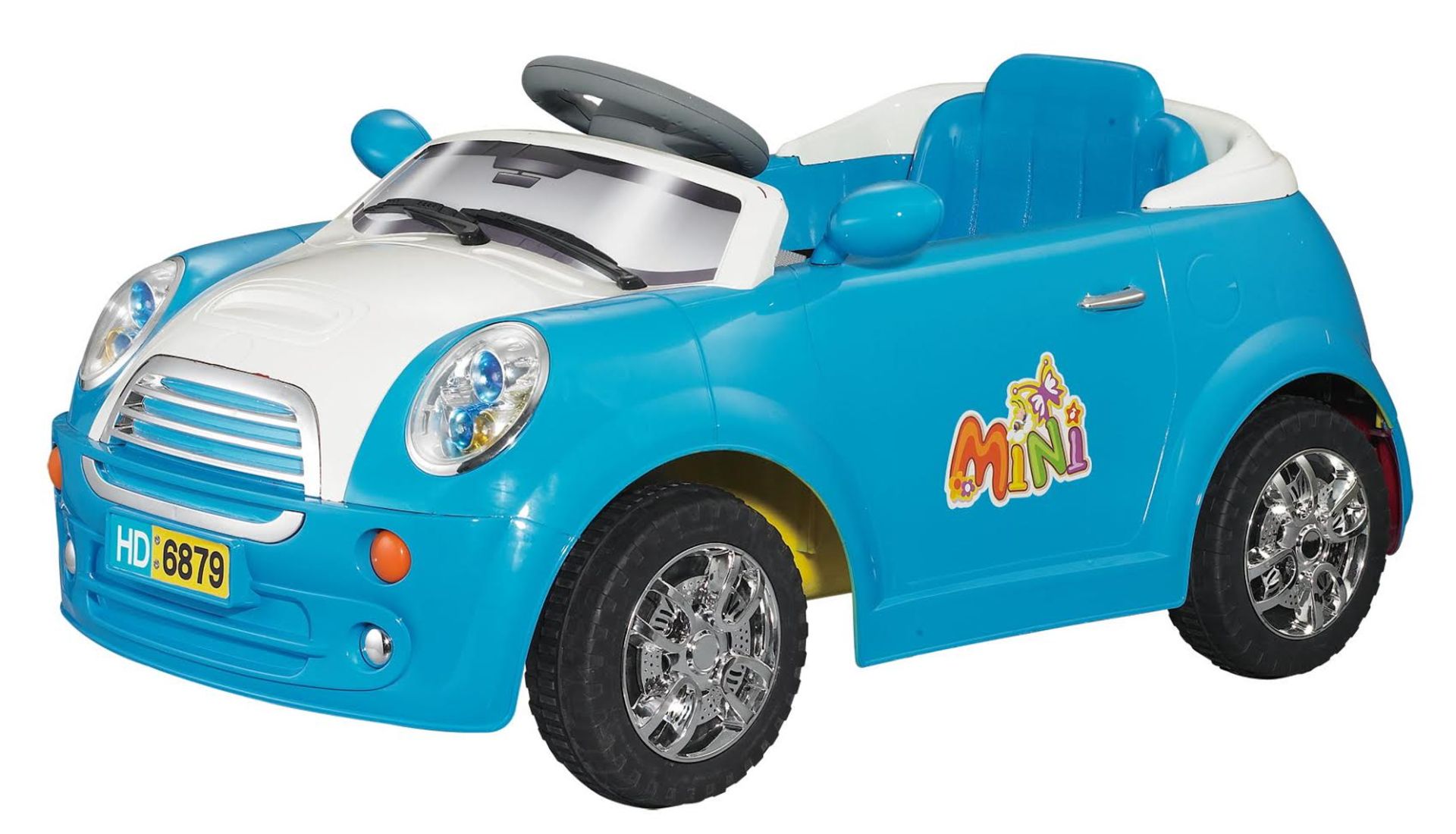 V Brand New Mini Car 6v Childrens Ride on Car - Blue X 2 YOUR BID PRICE TO BE MULTIPLIED BY TWO