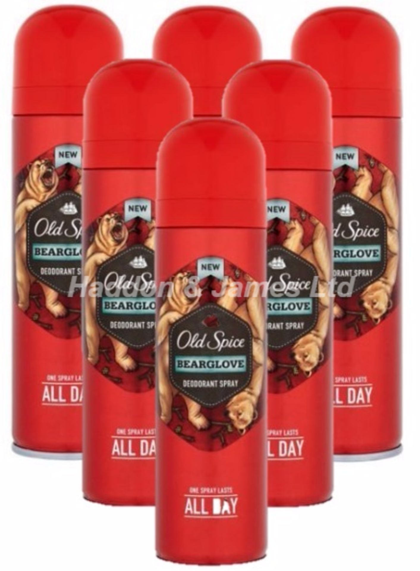 V *TRADE QTY* Brand New 6 x Old Spice Deodorant Spray Bearglove 150ml ISP£17.94 (Amazon) (Item